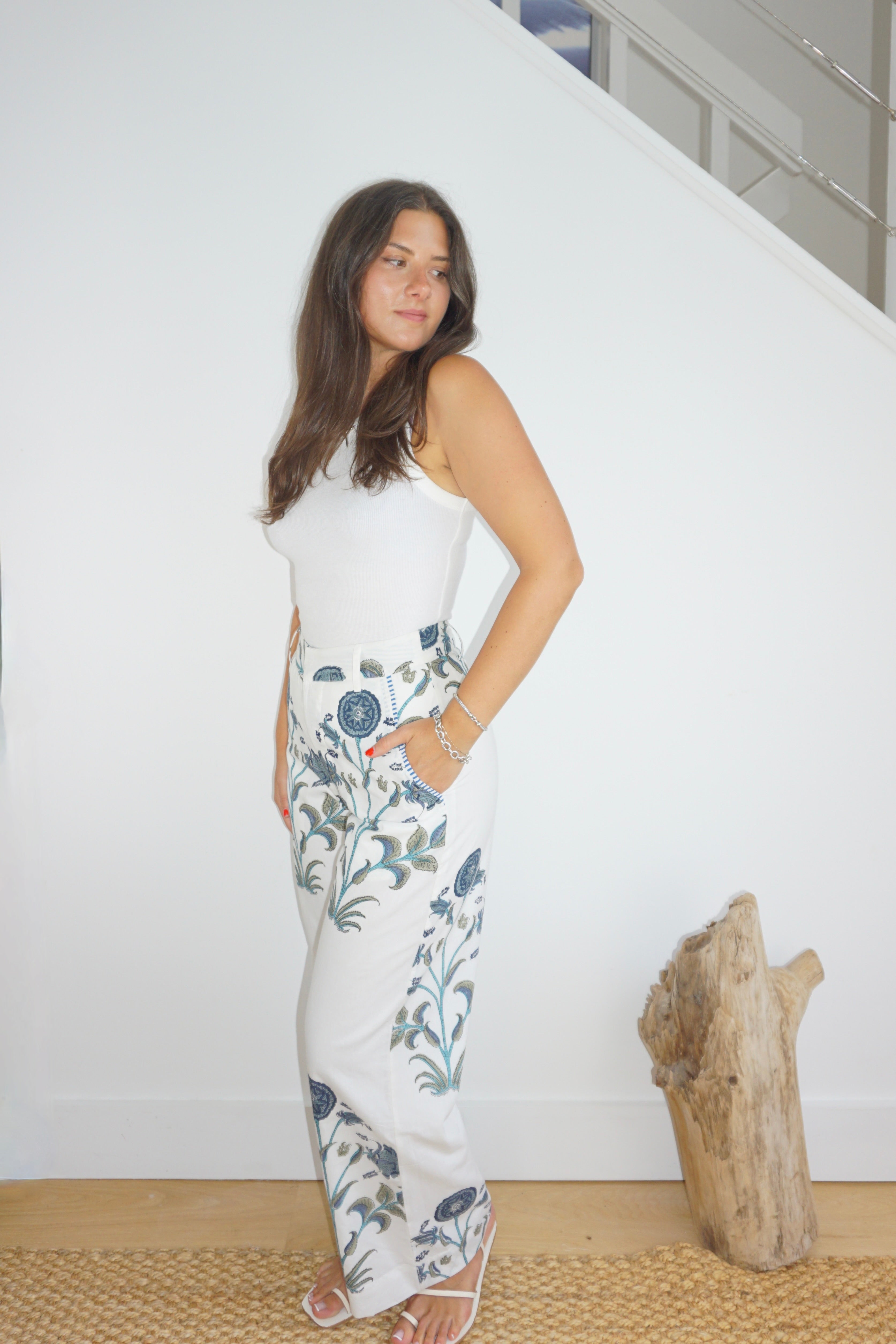 Edison Pant in BLUE VINE