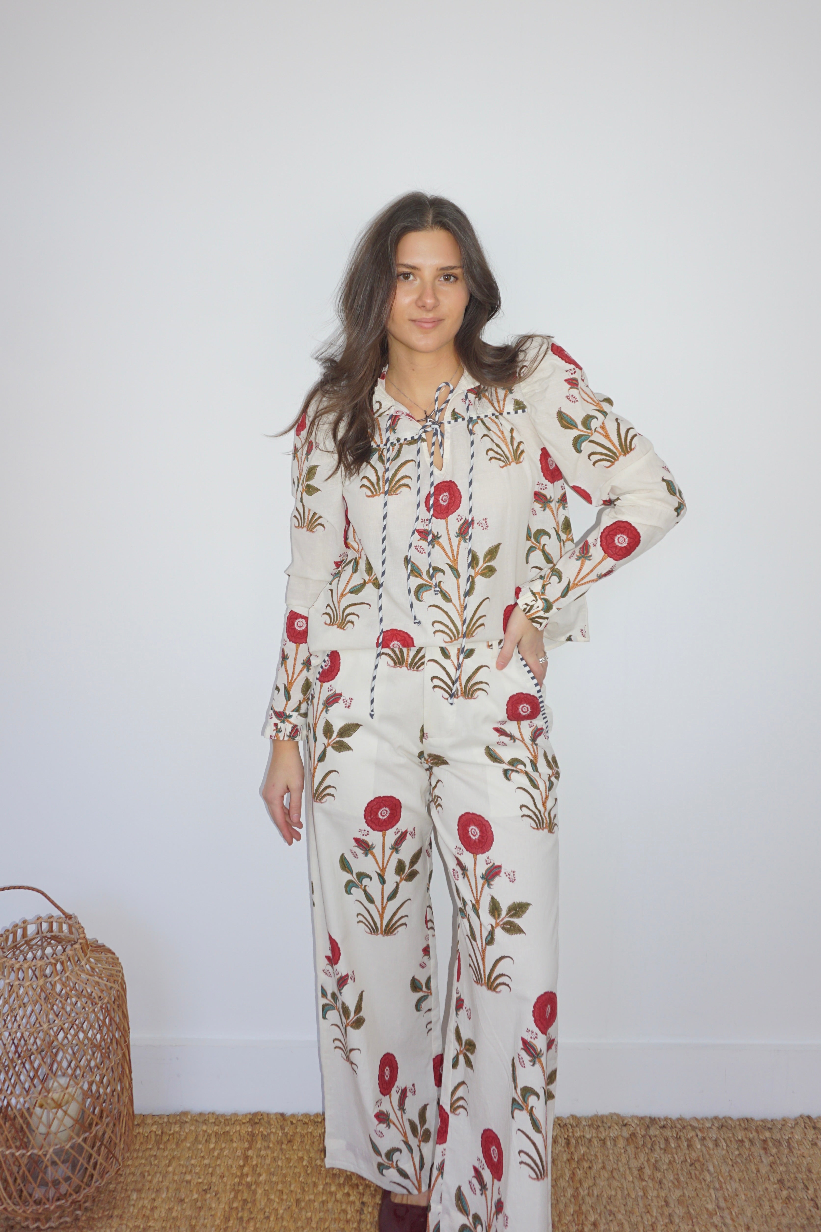 Edison Pant in RedCal