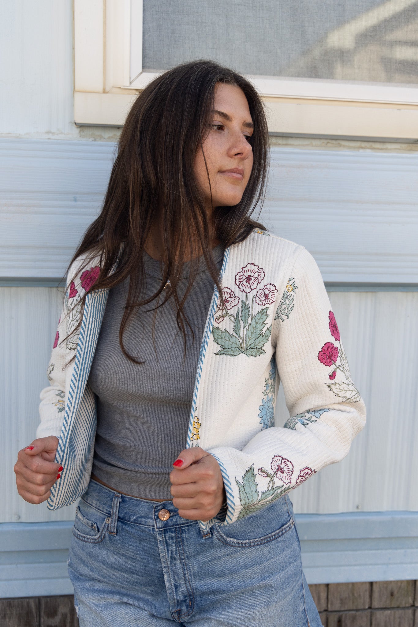 Elton Jacket in Mixed Print Floral