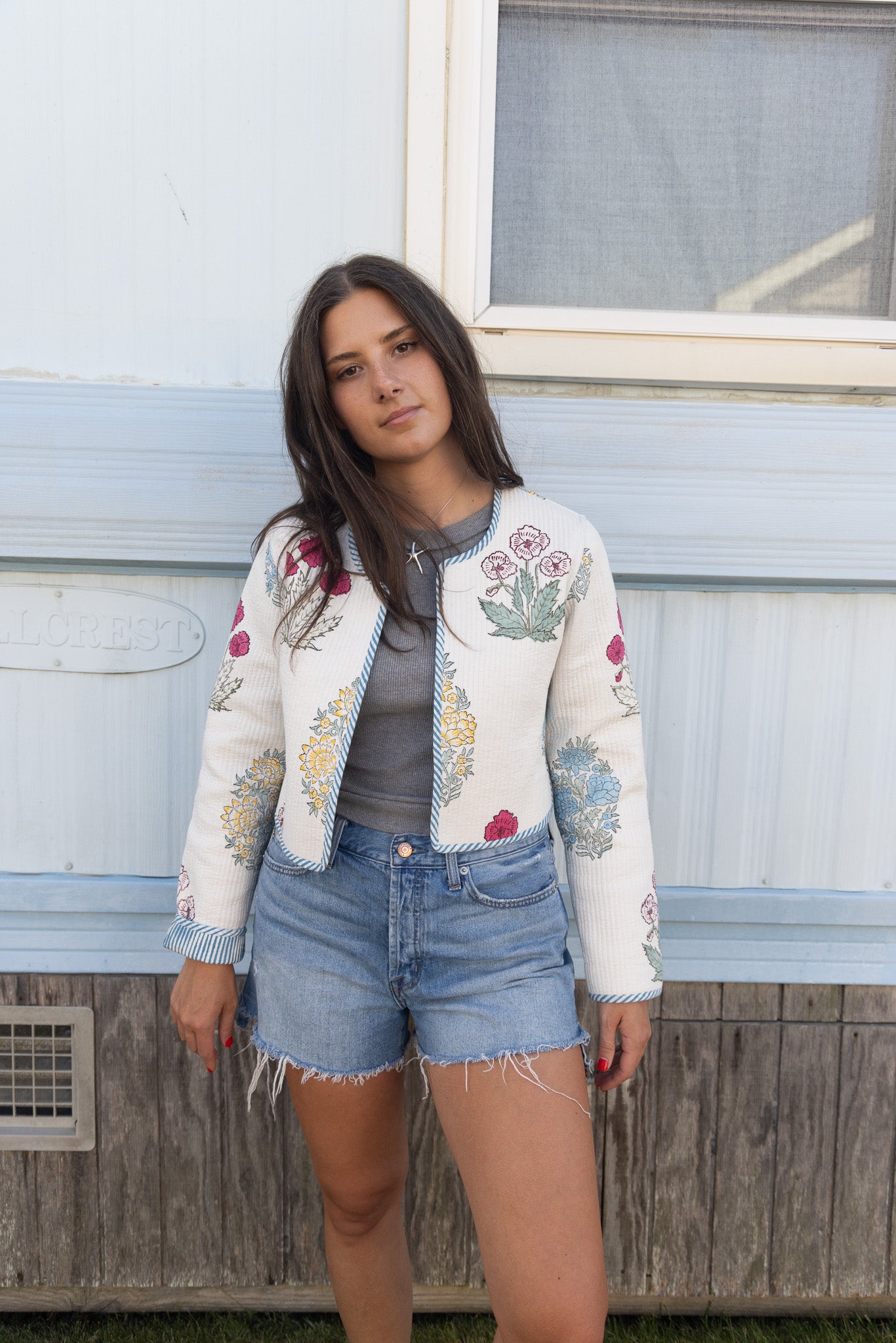 Elton Jacket in Mixed Print Floral