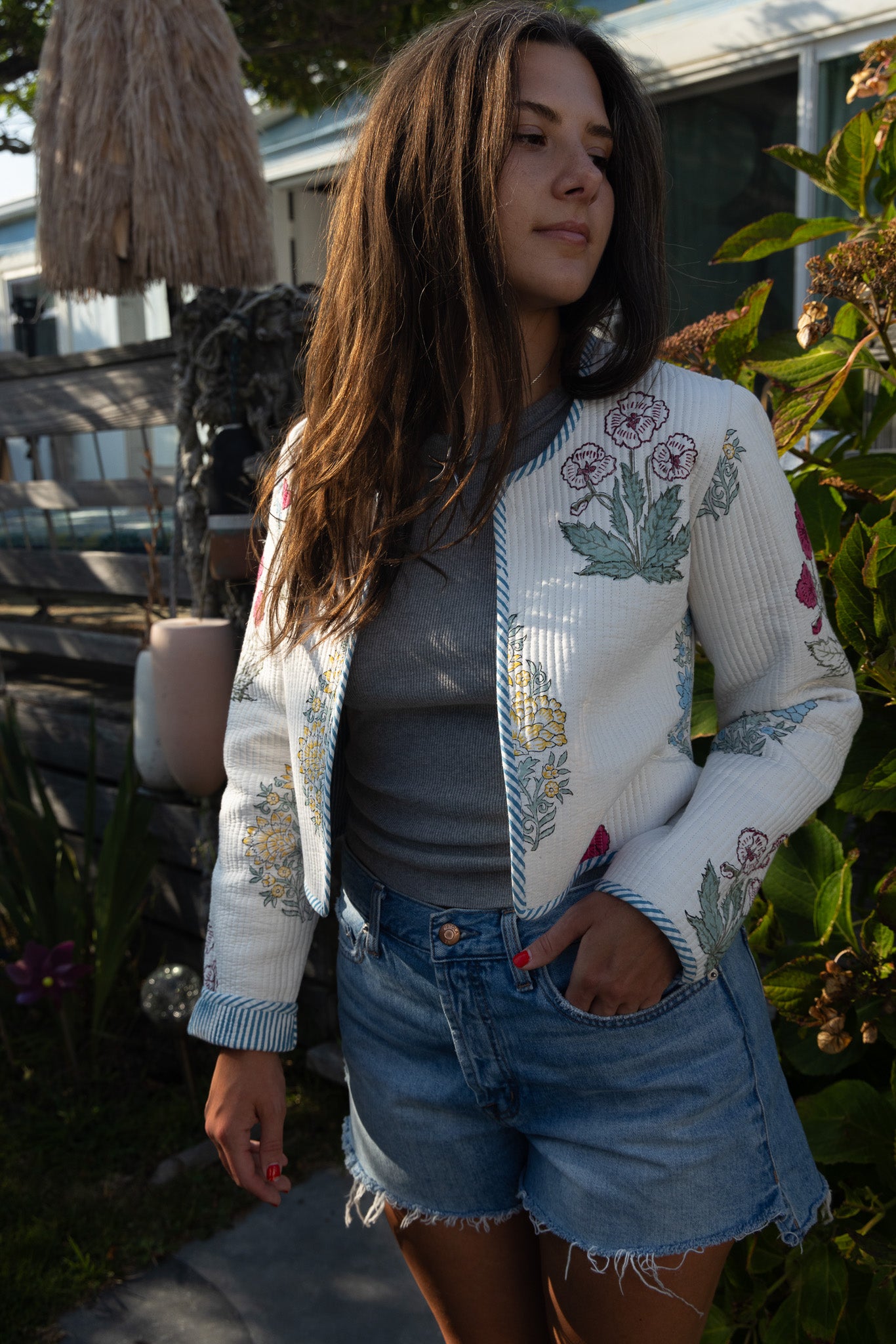 Elton Jacket in Mixed Print Floral