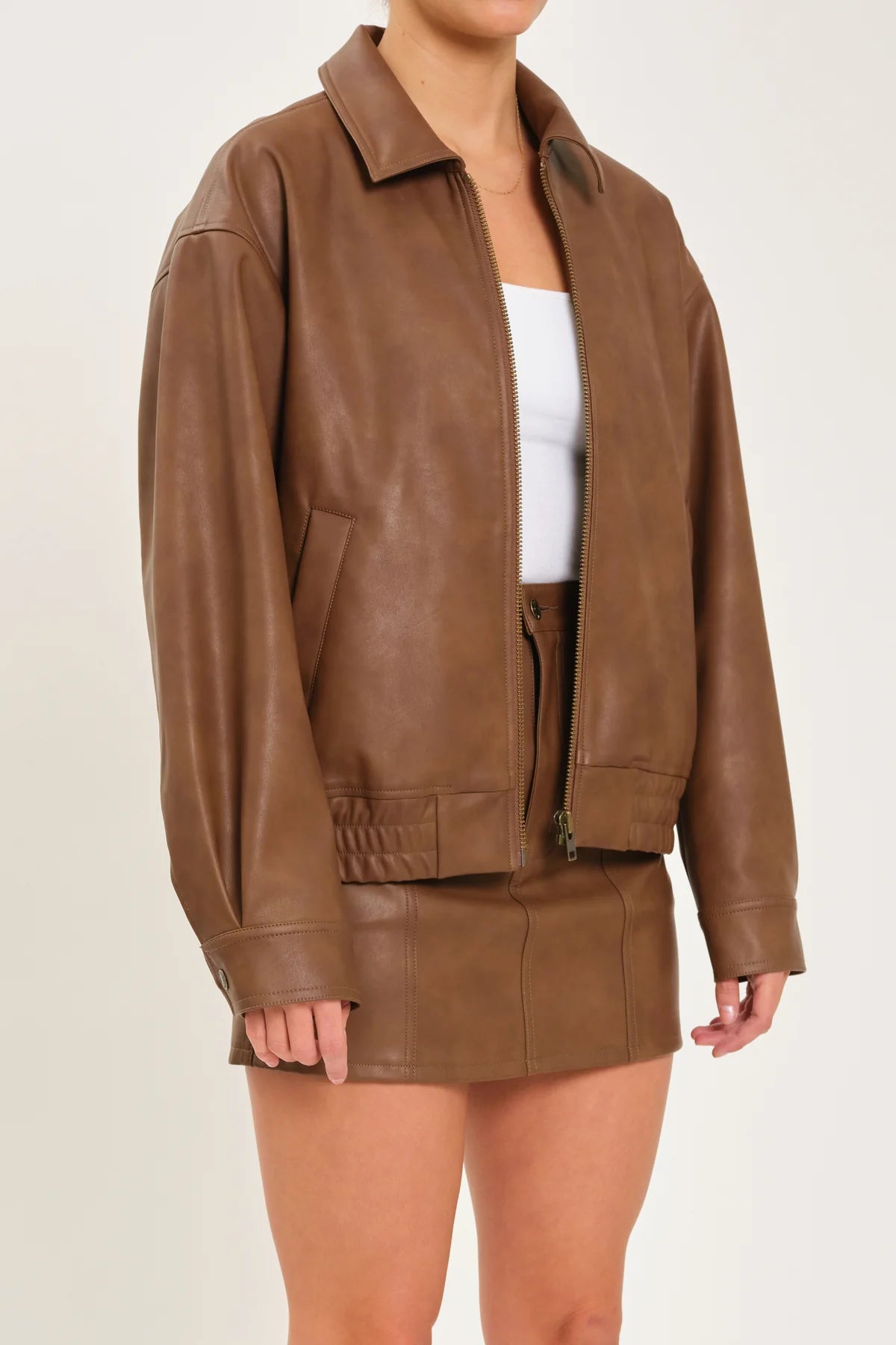 Daze Icon Bomber Boyfriend Zip Up Bomber