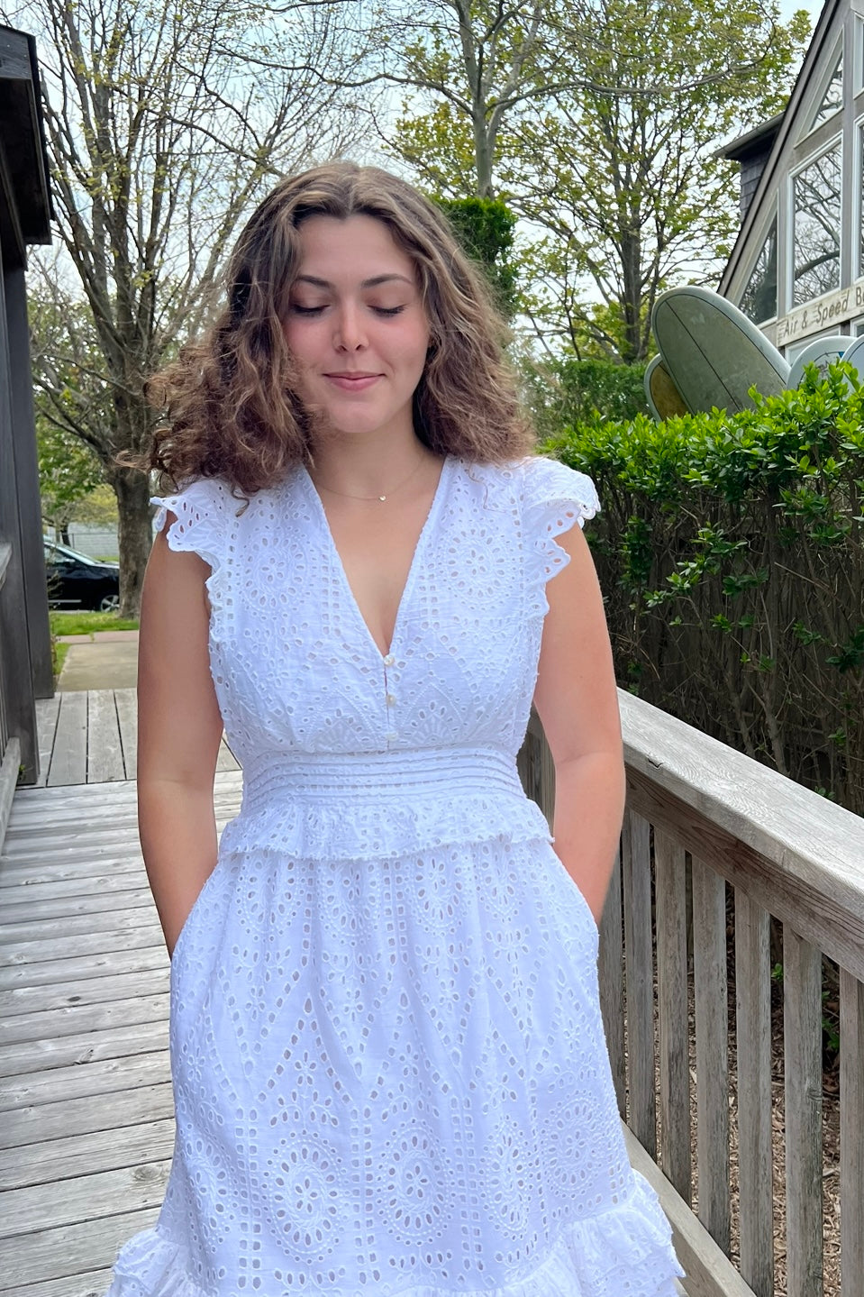 Alora Schiffli Dress