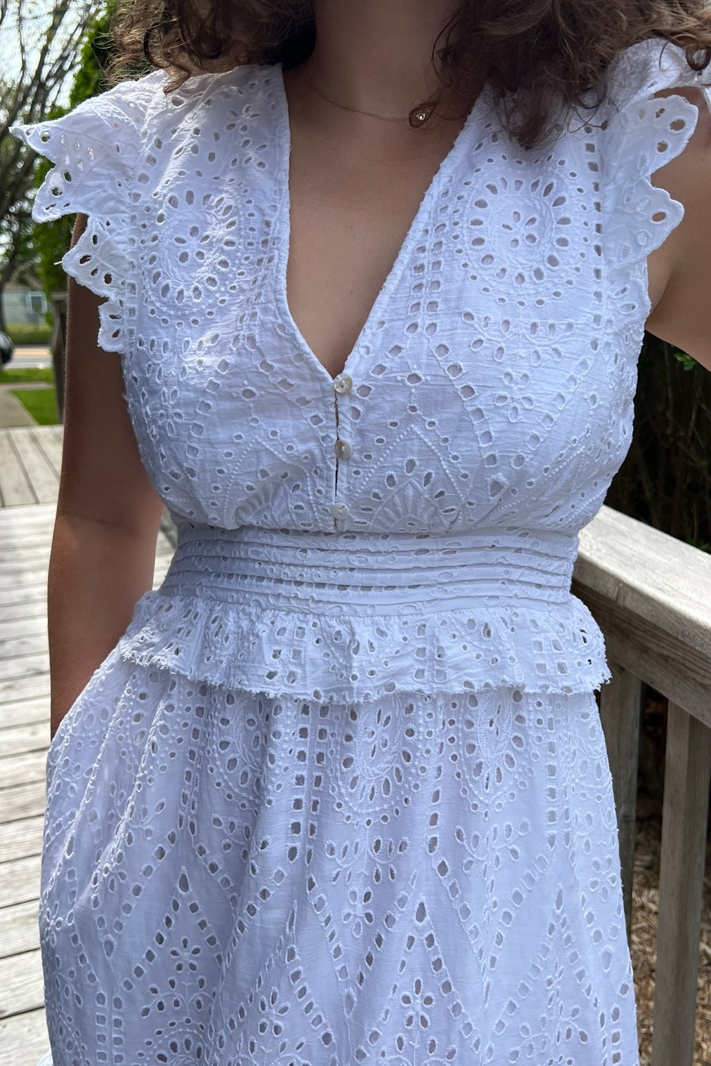 Alora Schiffli Dress