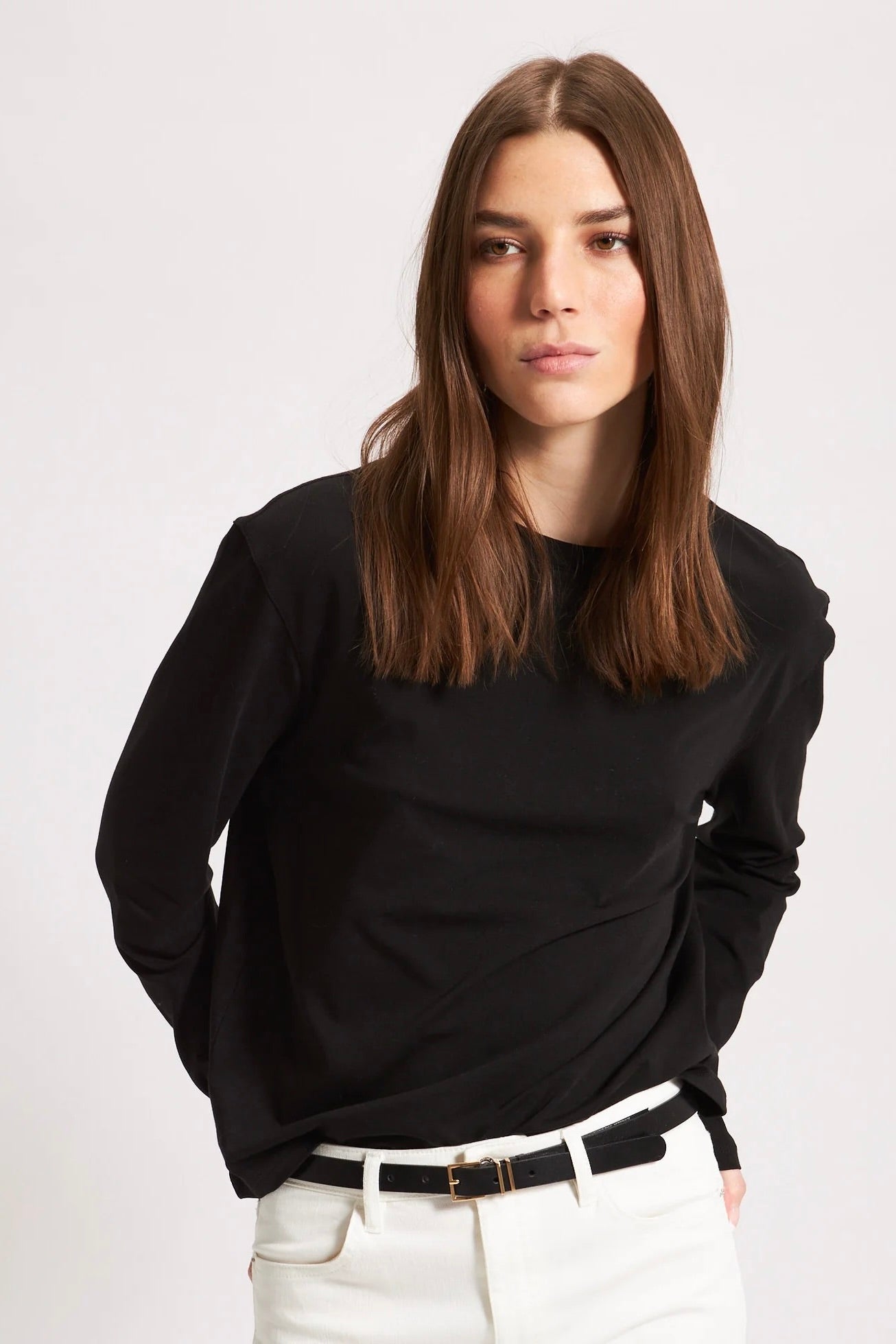 Patrick Assaraf LS Iconic Boyfriend Crew