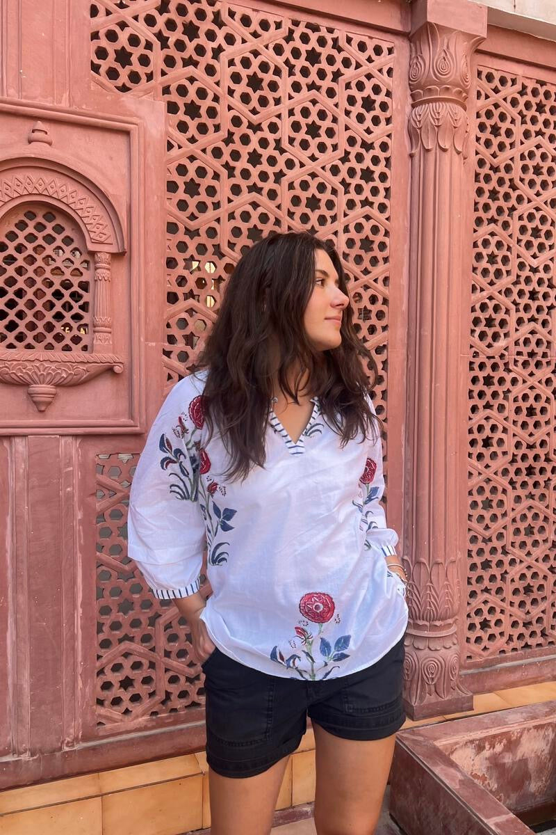 Joy Blouse - Red Poppy