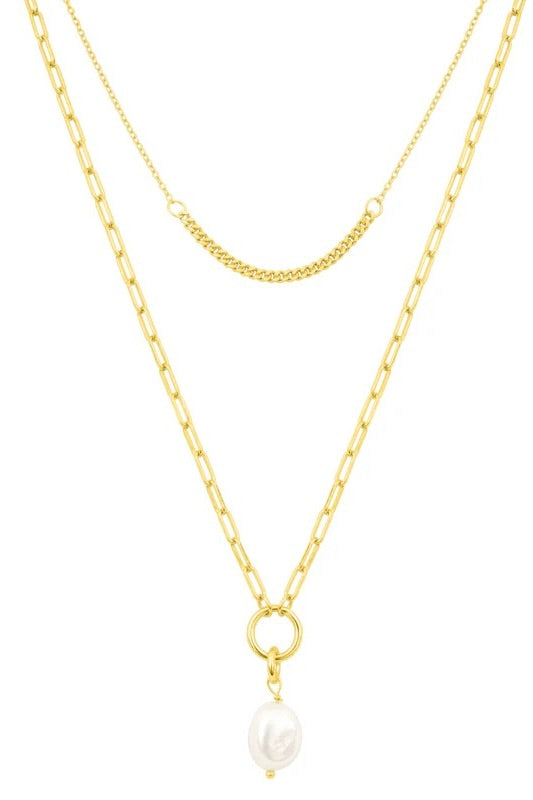 fyb Emily Pearl Layer Necklace