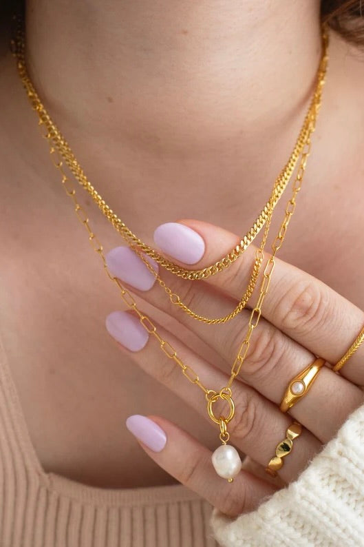 fyb Emily Pearl Layer Necklace