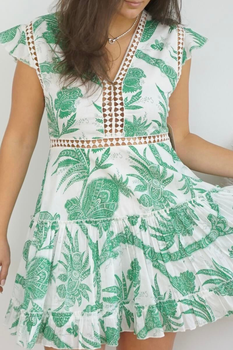 Shayna Mini Dress - Paradise Green