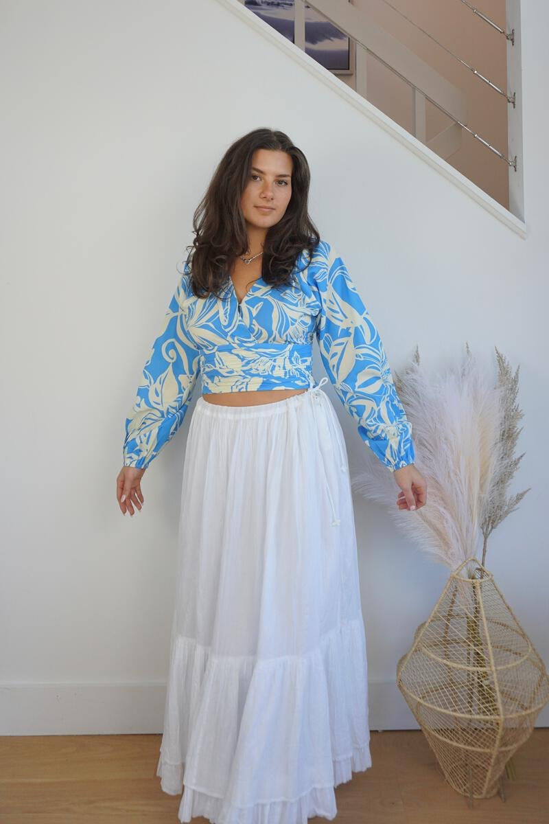 Malibu Tie Top - La Palma Blue