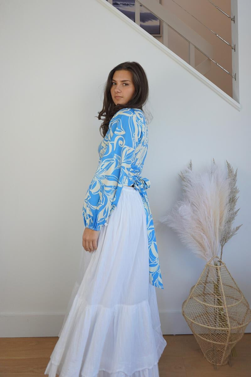 Malibu Tie Top - La Palma Blue