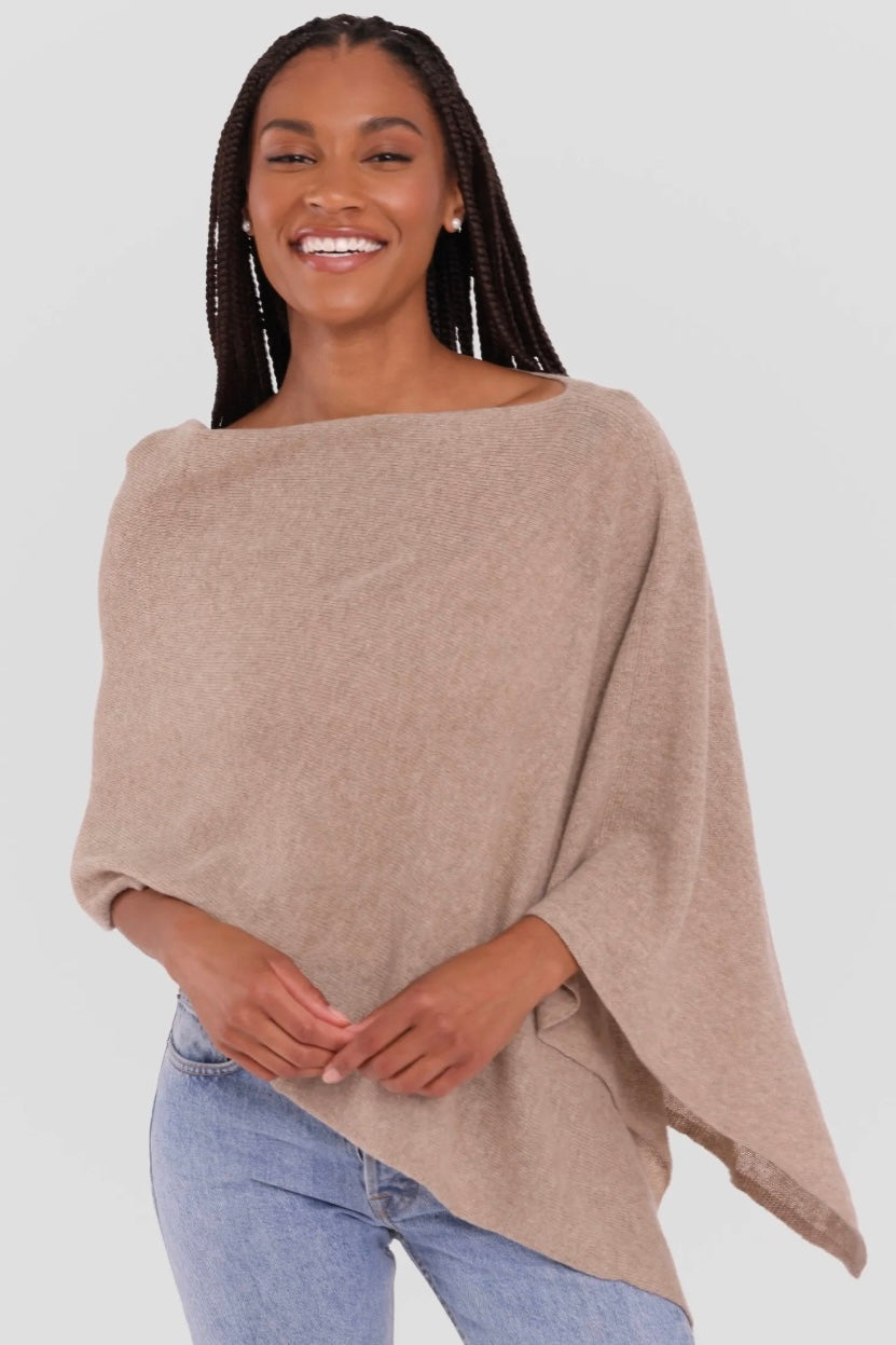 Alashan Cashmere Draped Dress Topper