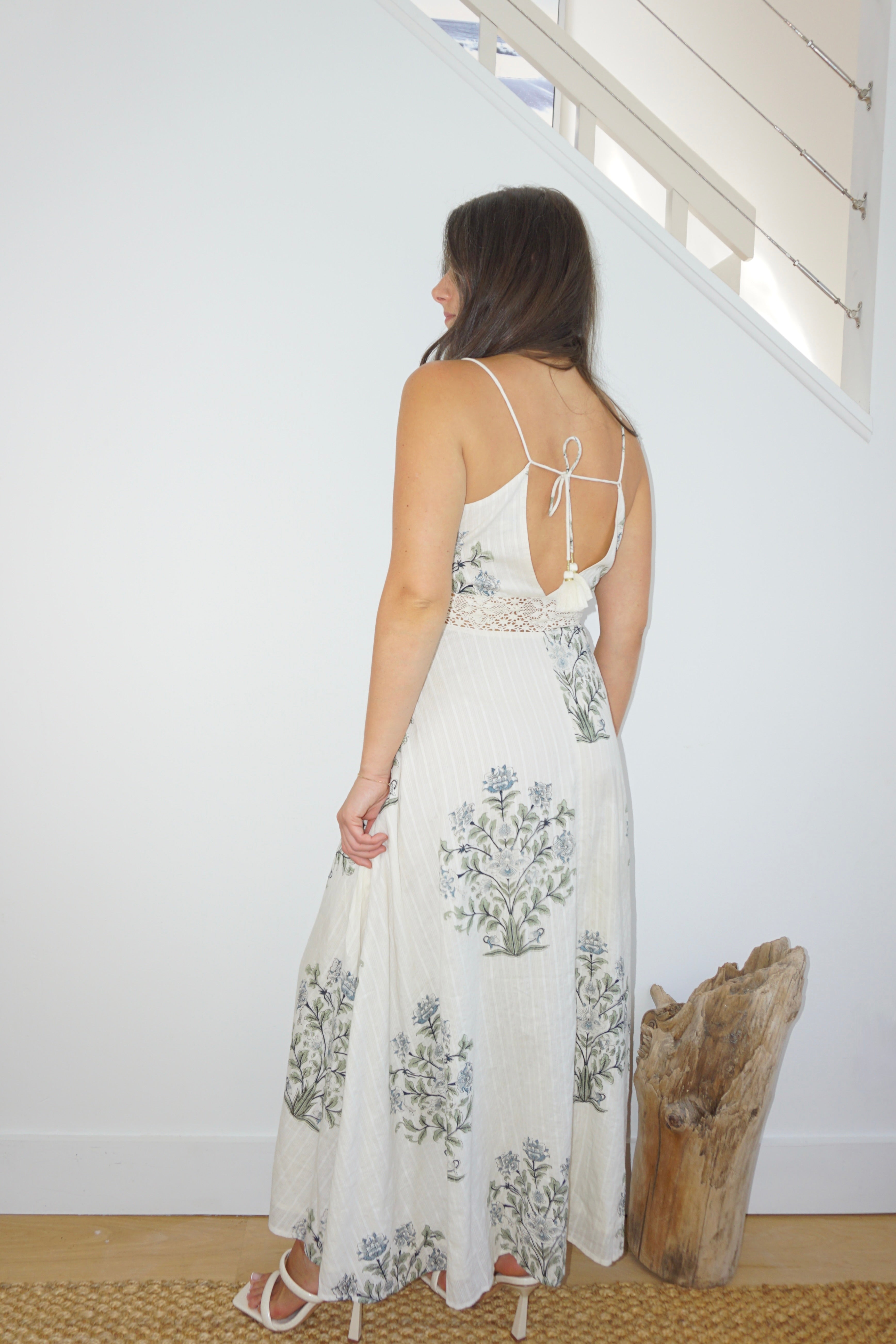 Isabella Dress in Vert Victorian