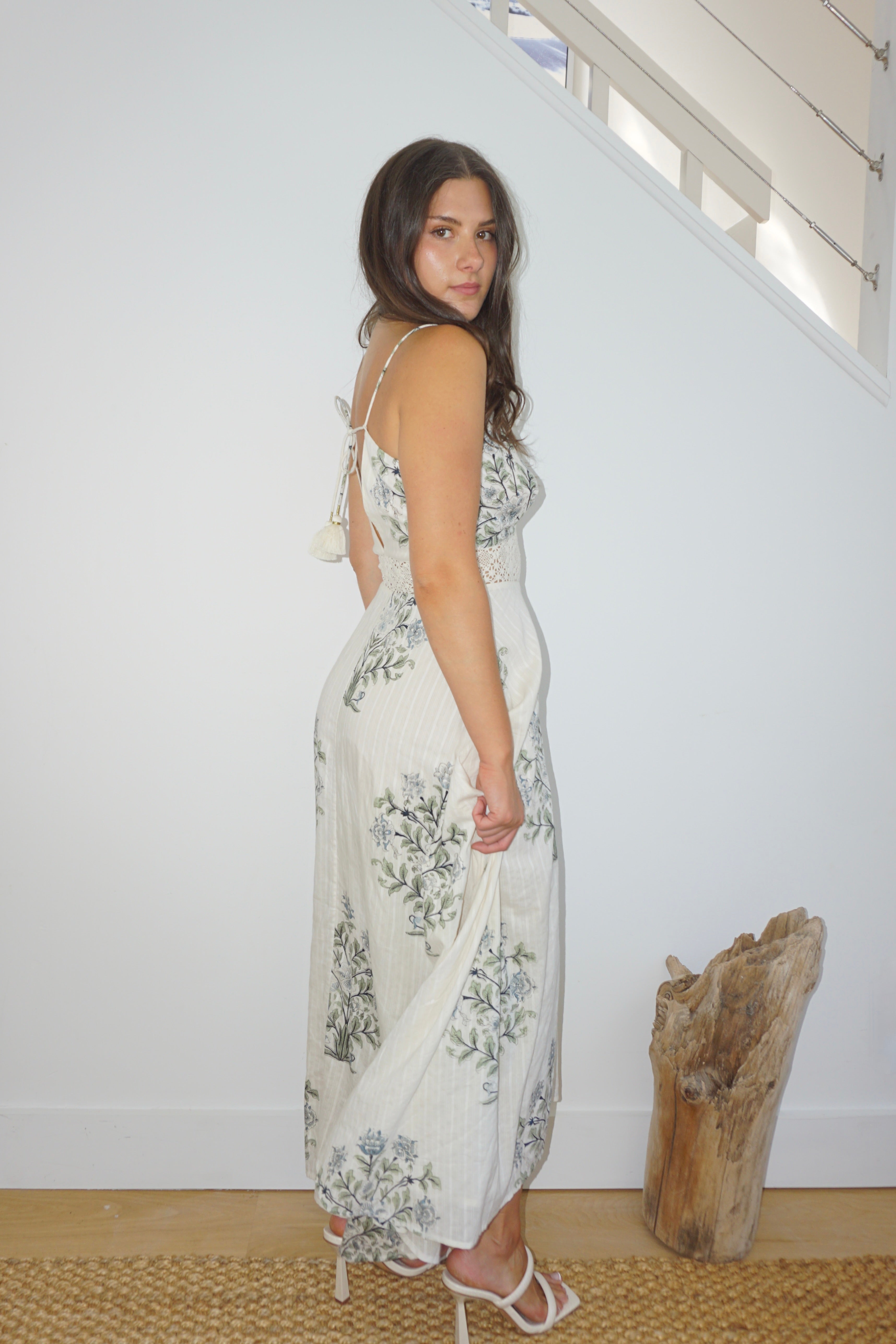 Isabella Dress in Vert Victorian