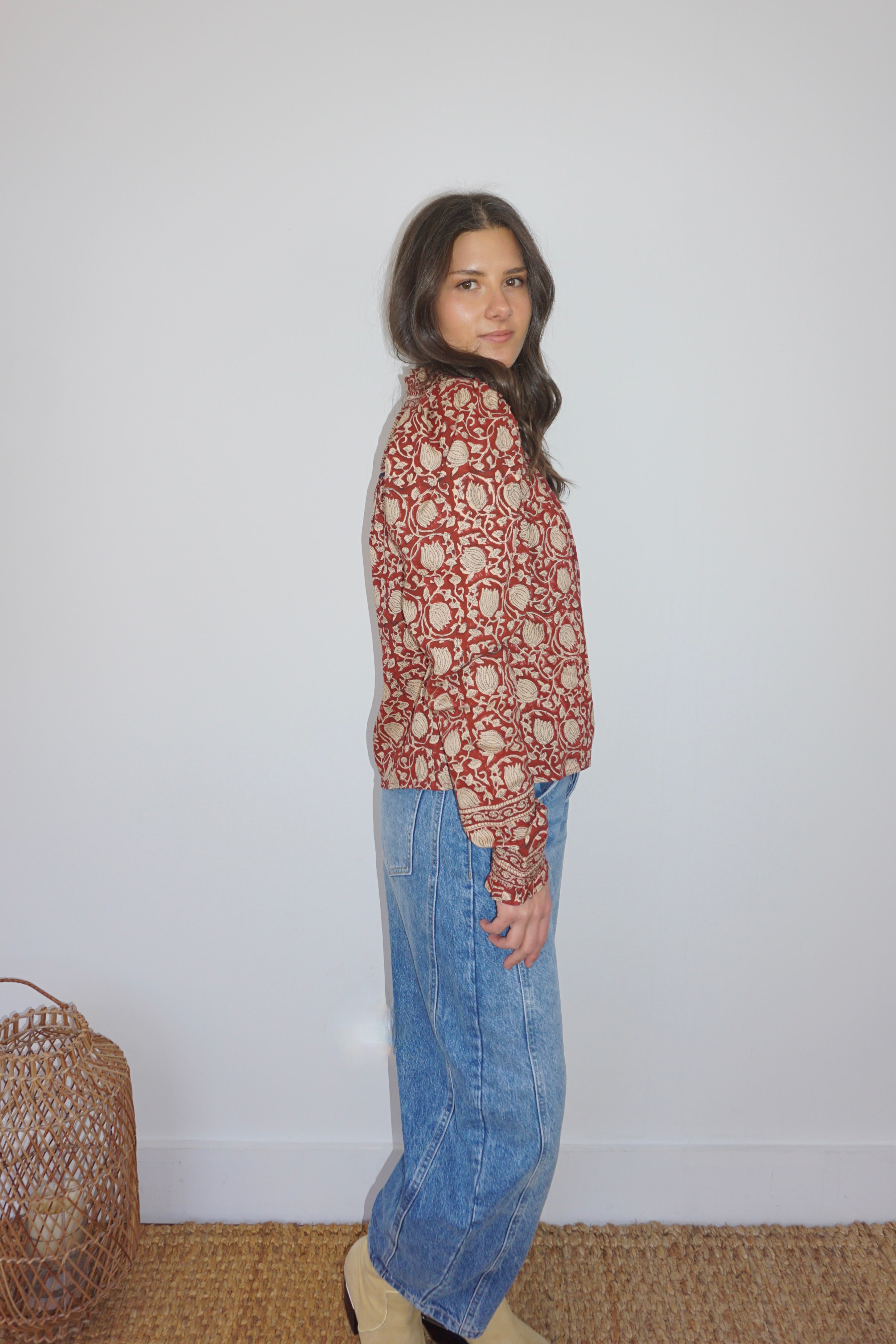 Kennedy Top in Red Lotus