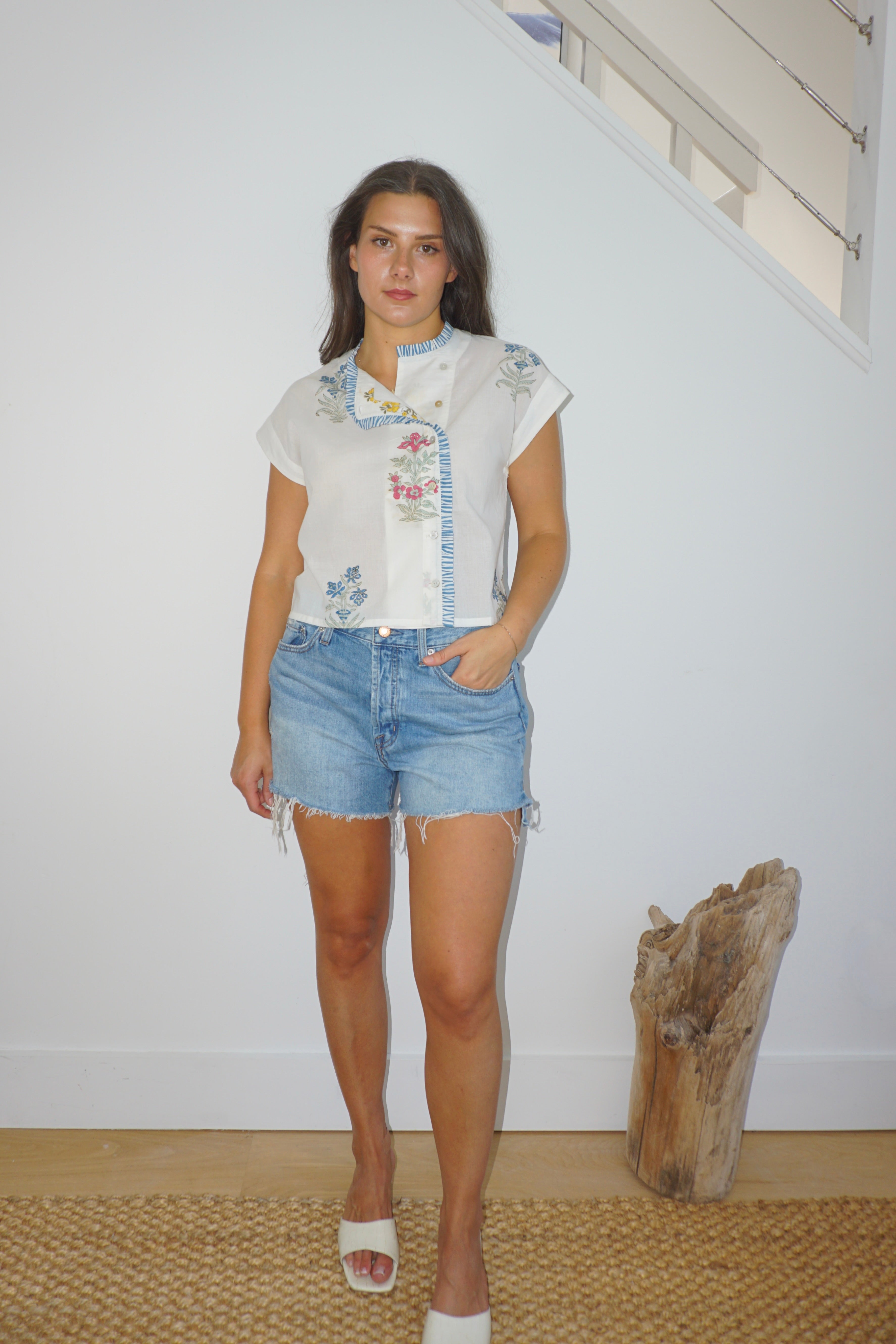 Kiara Top in Mixed Print Floral