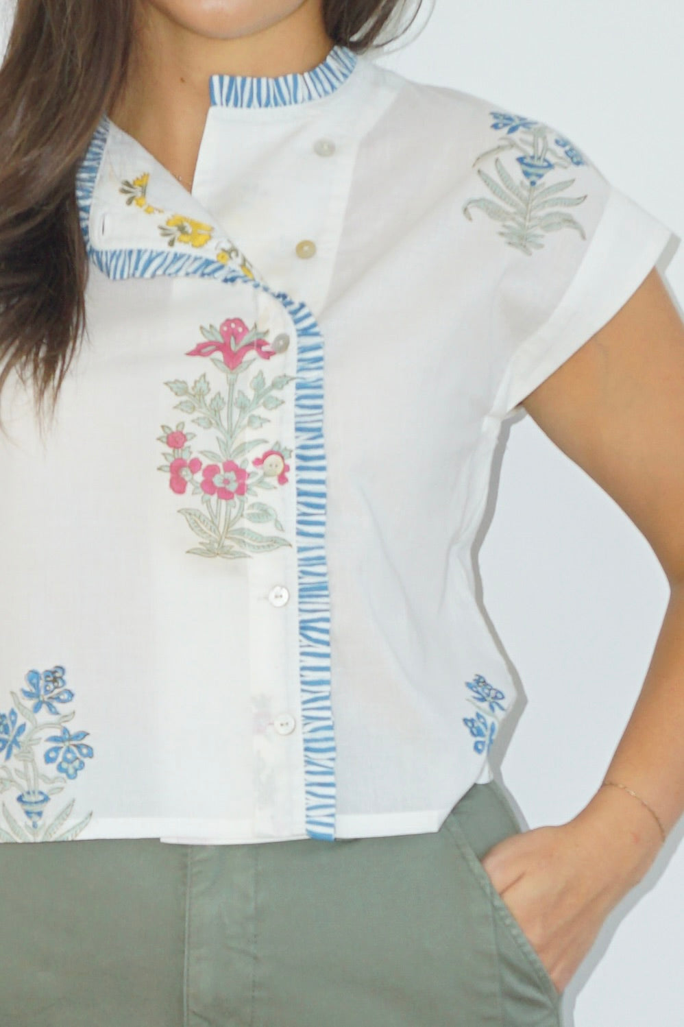 Kiara Top in Mixed Print Floral