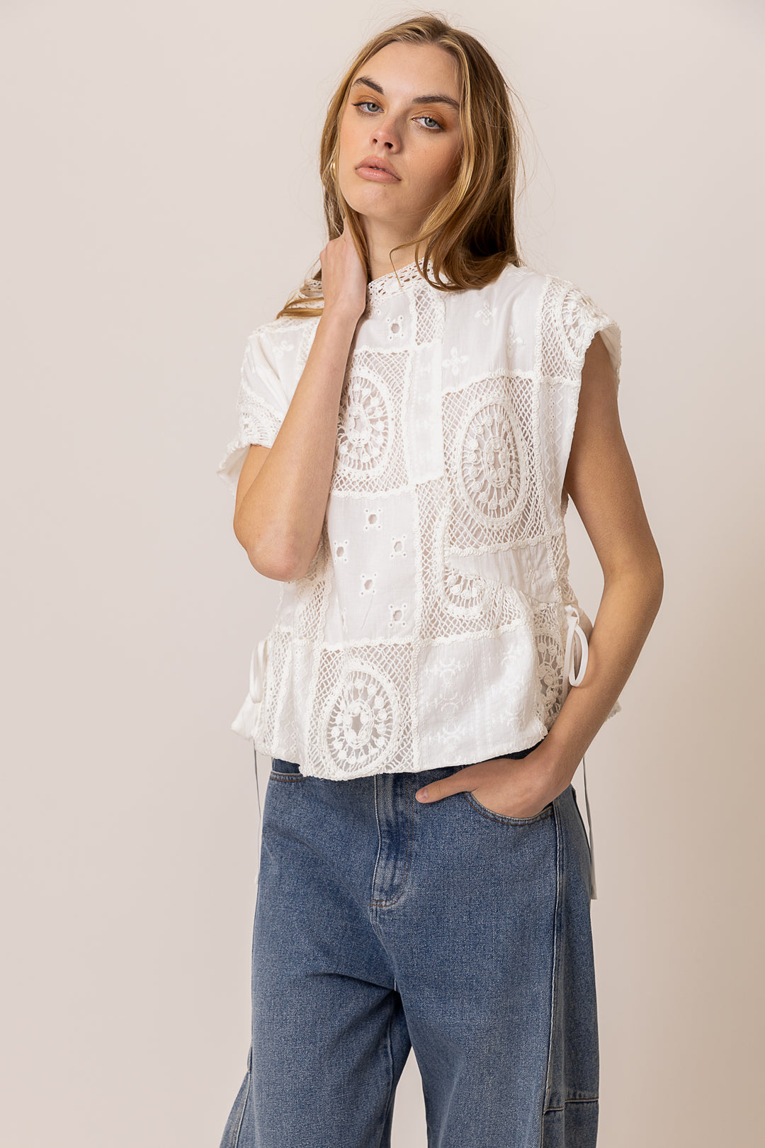 Biva Tunic Top - White