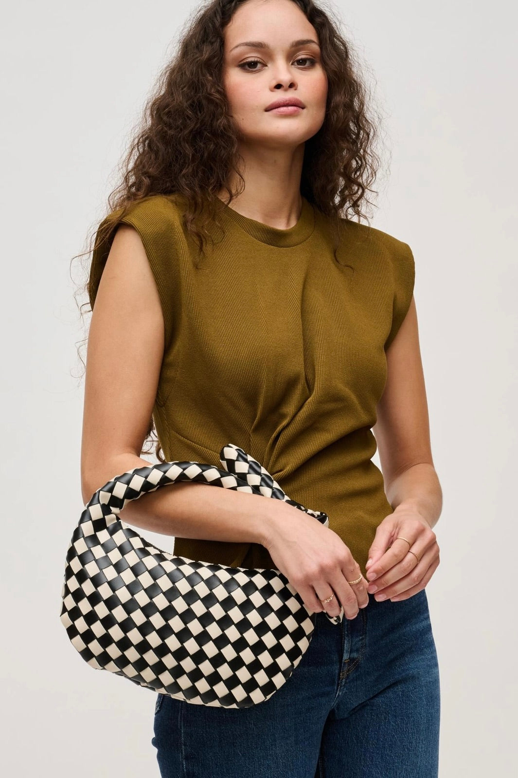 Lizbeth Woven Knot Clutch