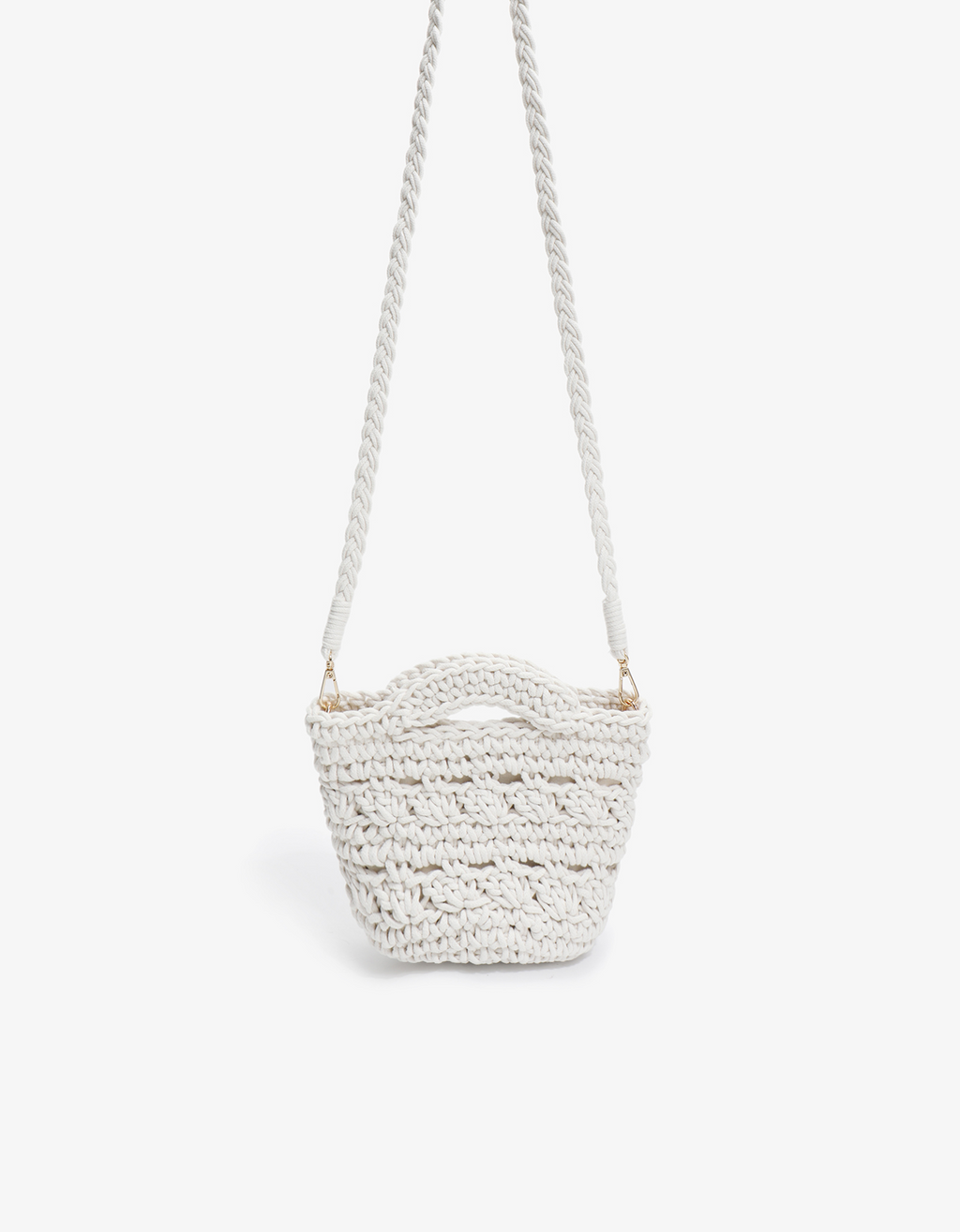 REMI/REID Noemi Mini Crochet Tote - Cream