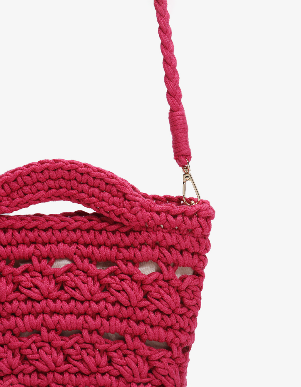REMI/REID Noemi Mini Crochet Tote - Magenta