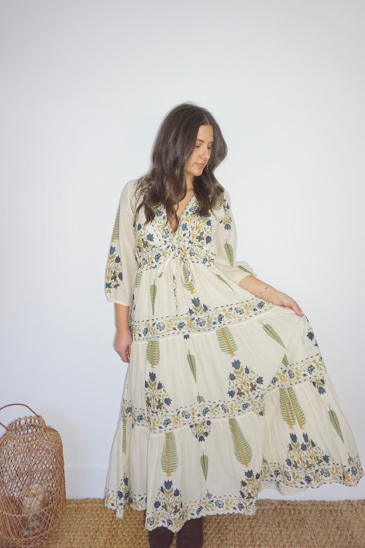 Orley Dress in Navy Victorian