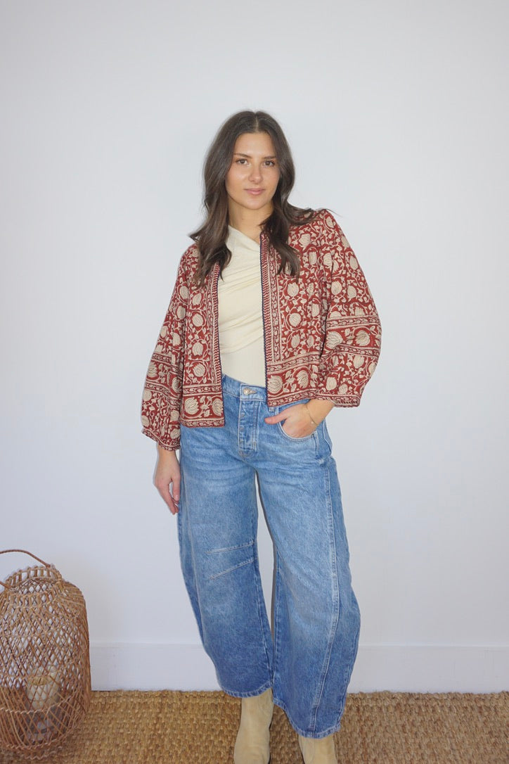 Amara Jacket in Red Lotus