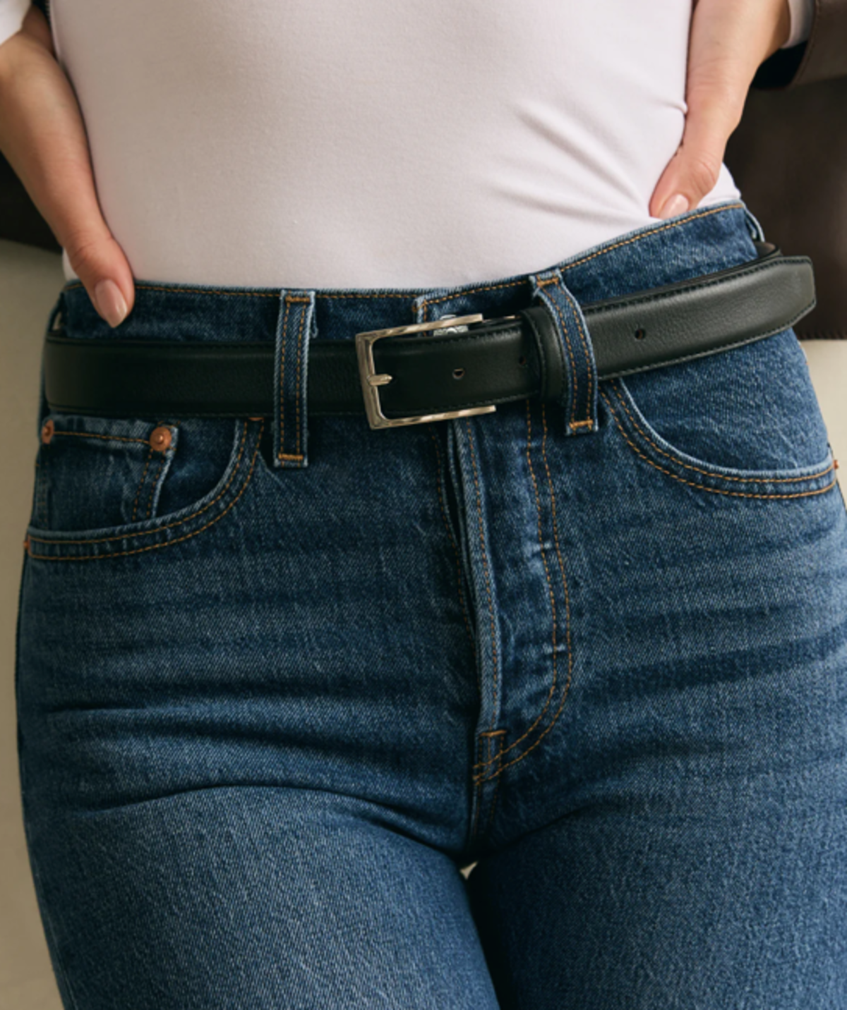 Mousse Leather Belt