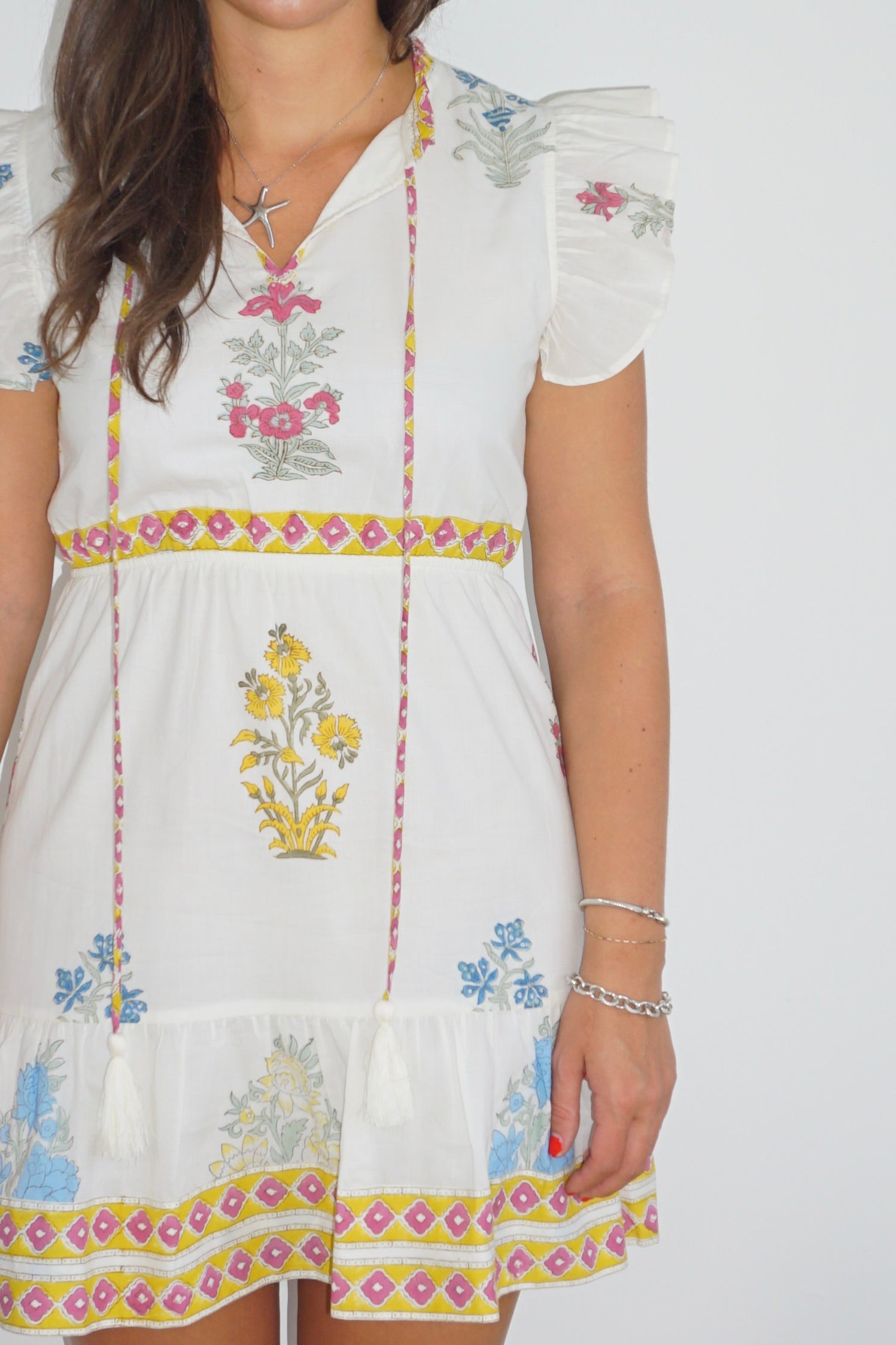 Opal Dress in Mixed Print Floral