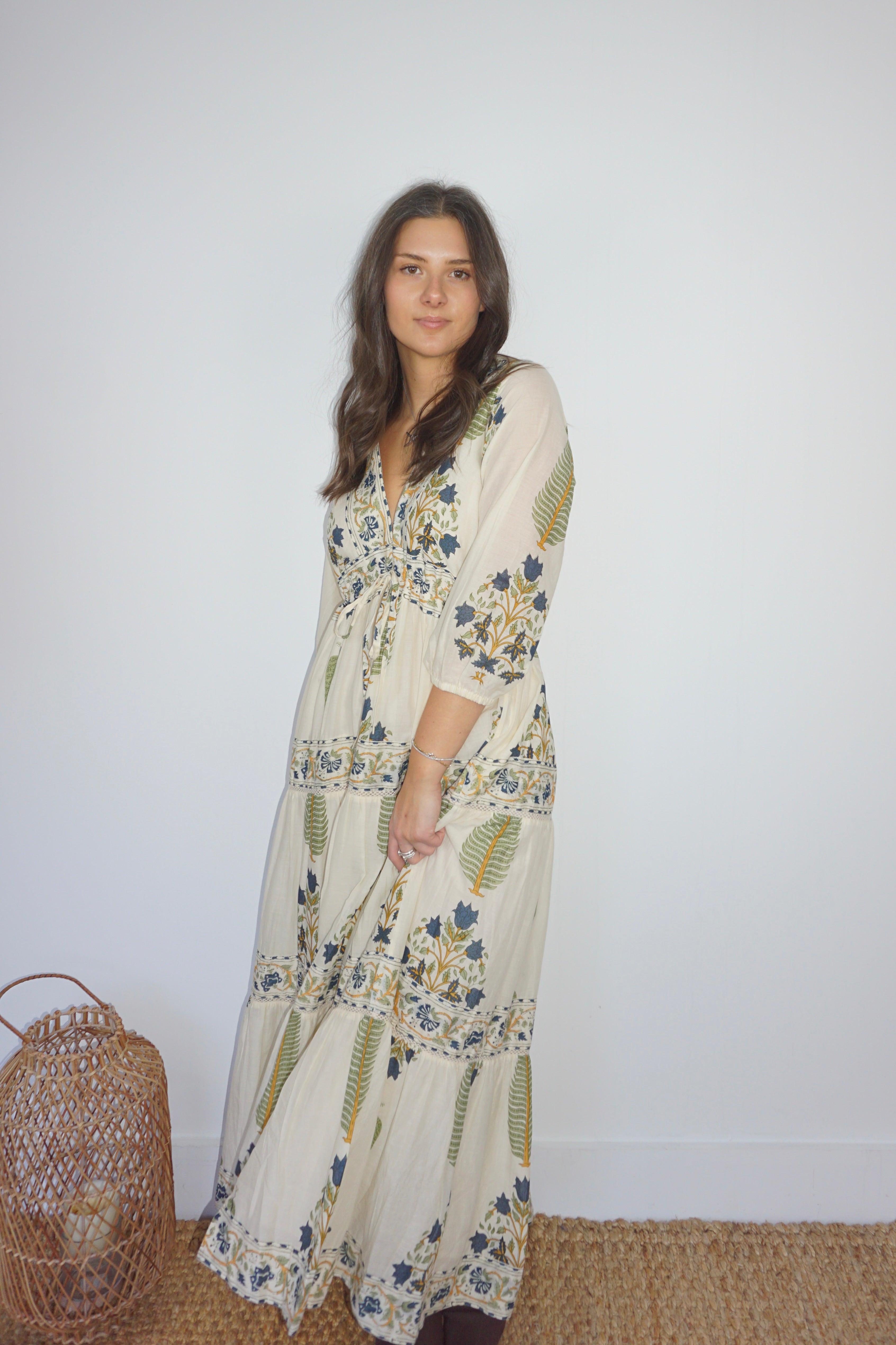 Orley Dress in Navy Victorian