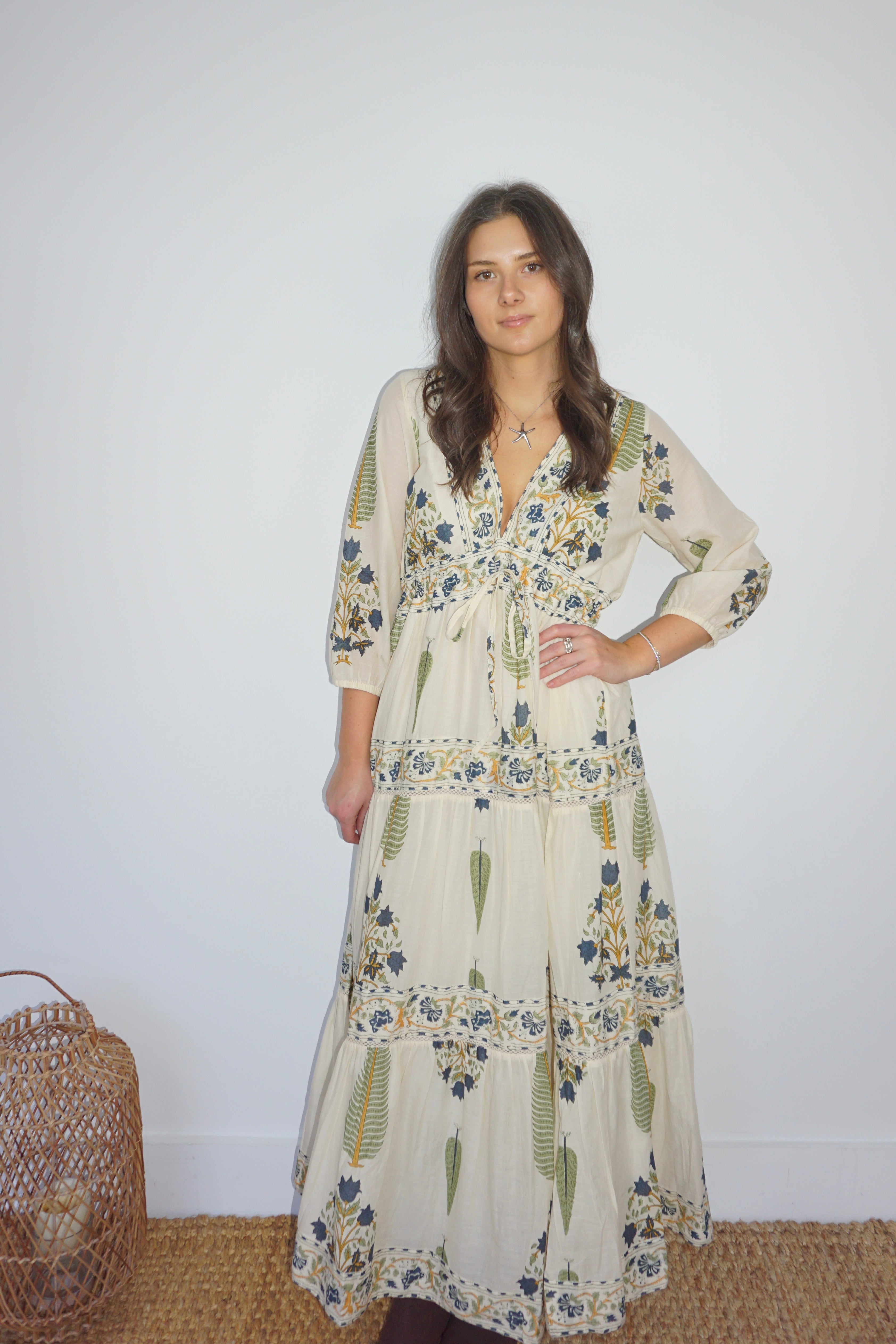 Orley Dress in Navy Victorian