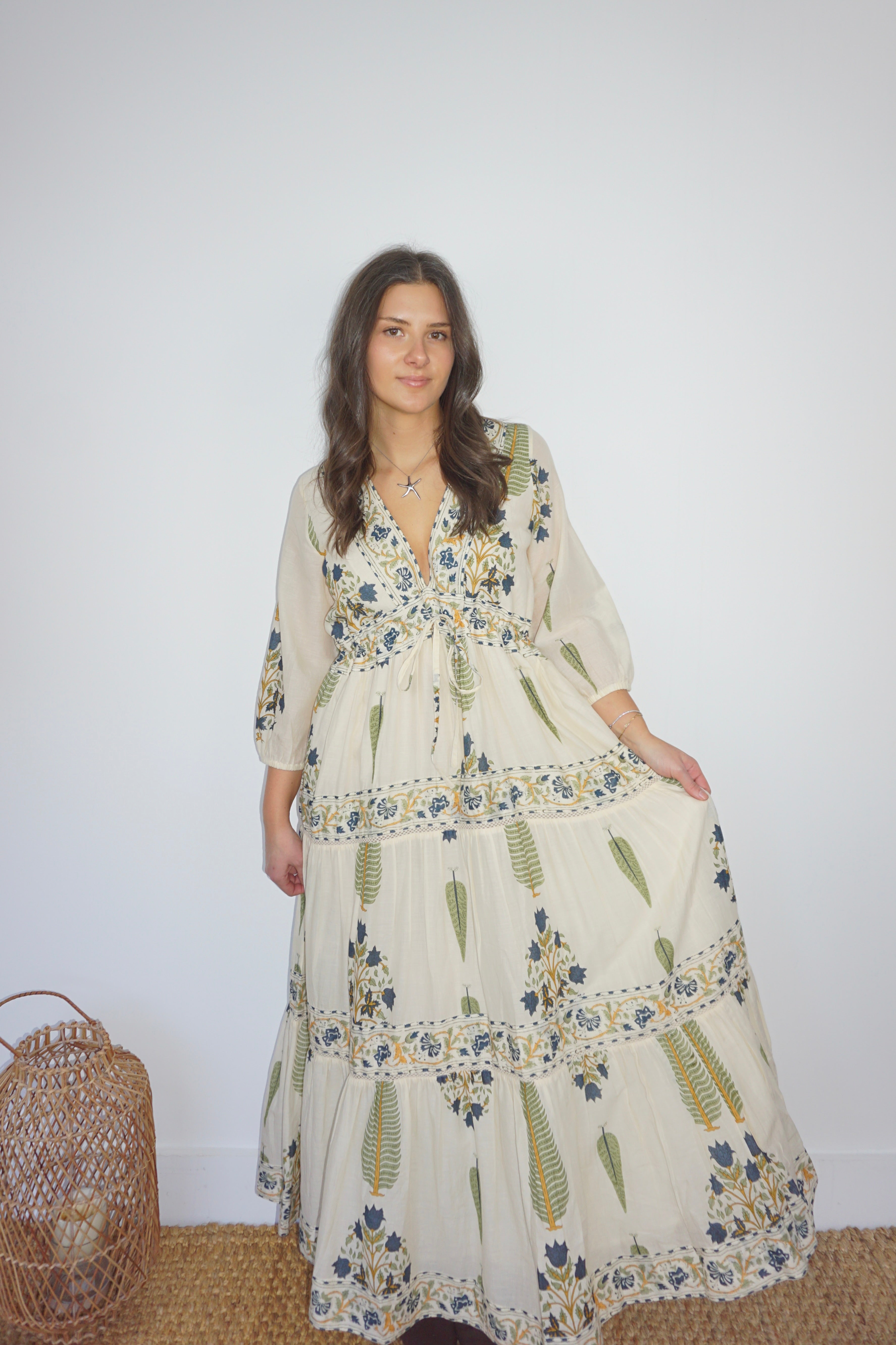 Orley Dress in Navy Victorian