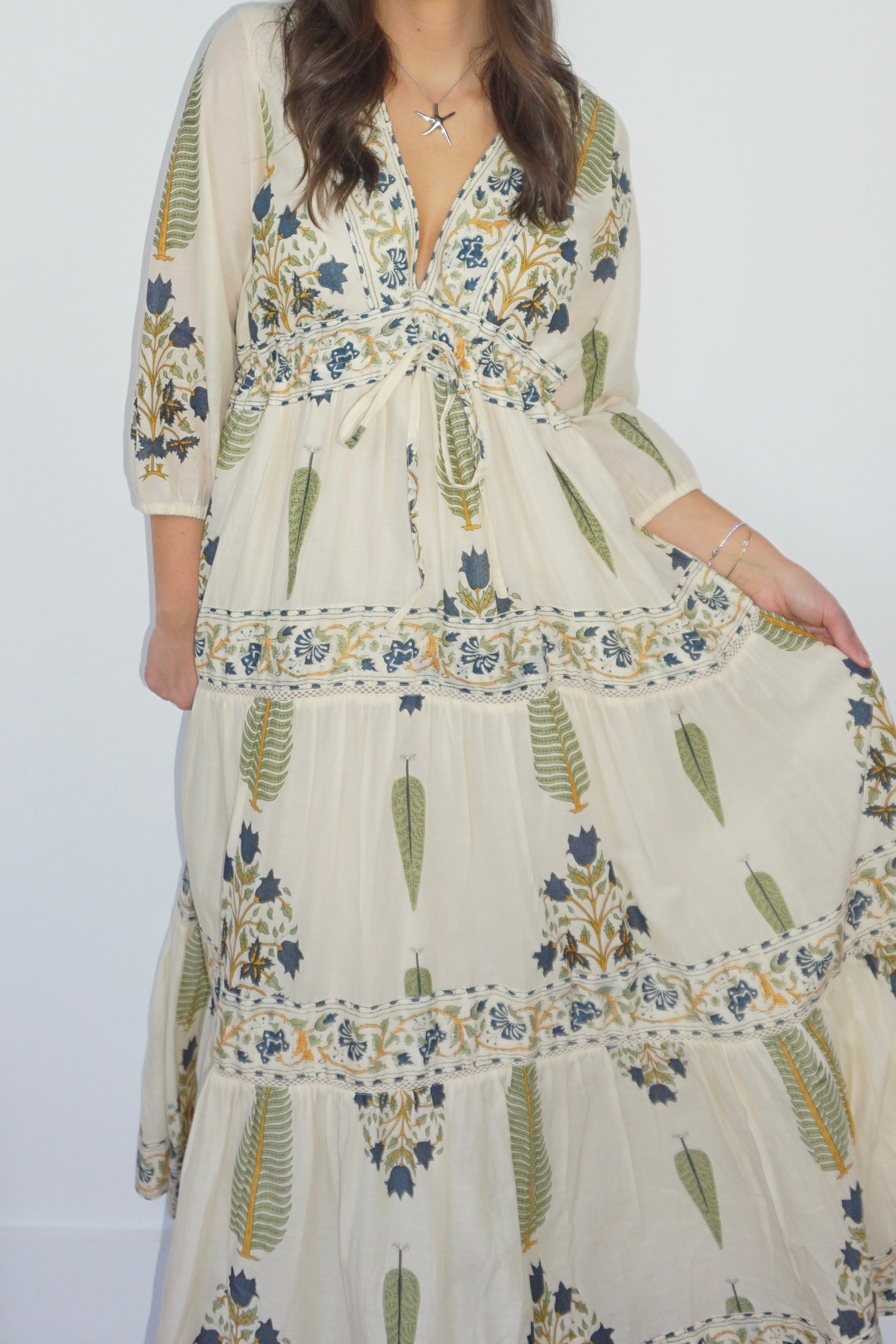 Orley Dress in Navy Victorian