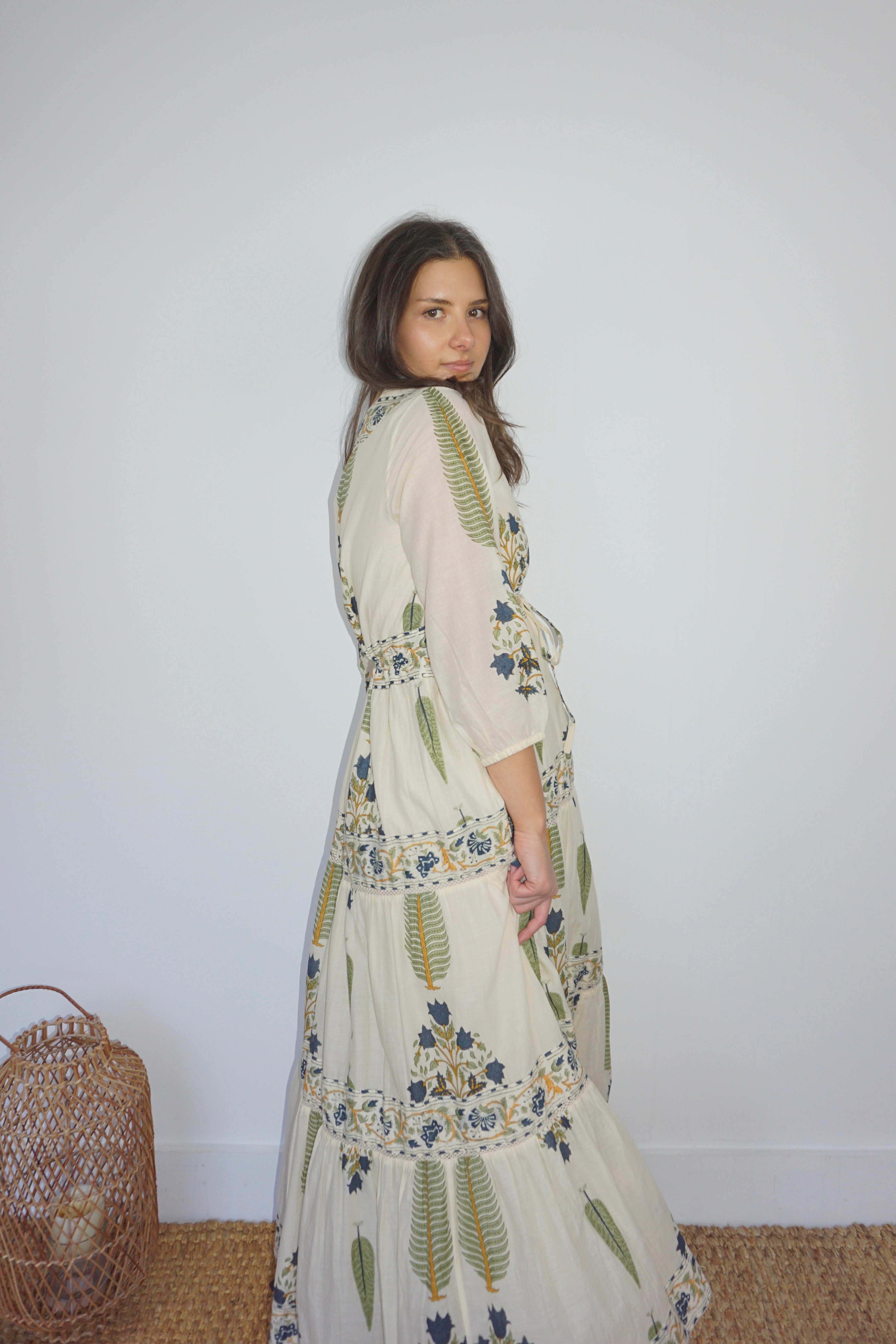 Orley Dress in Navy Victorian