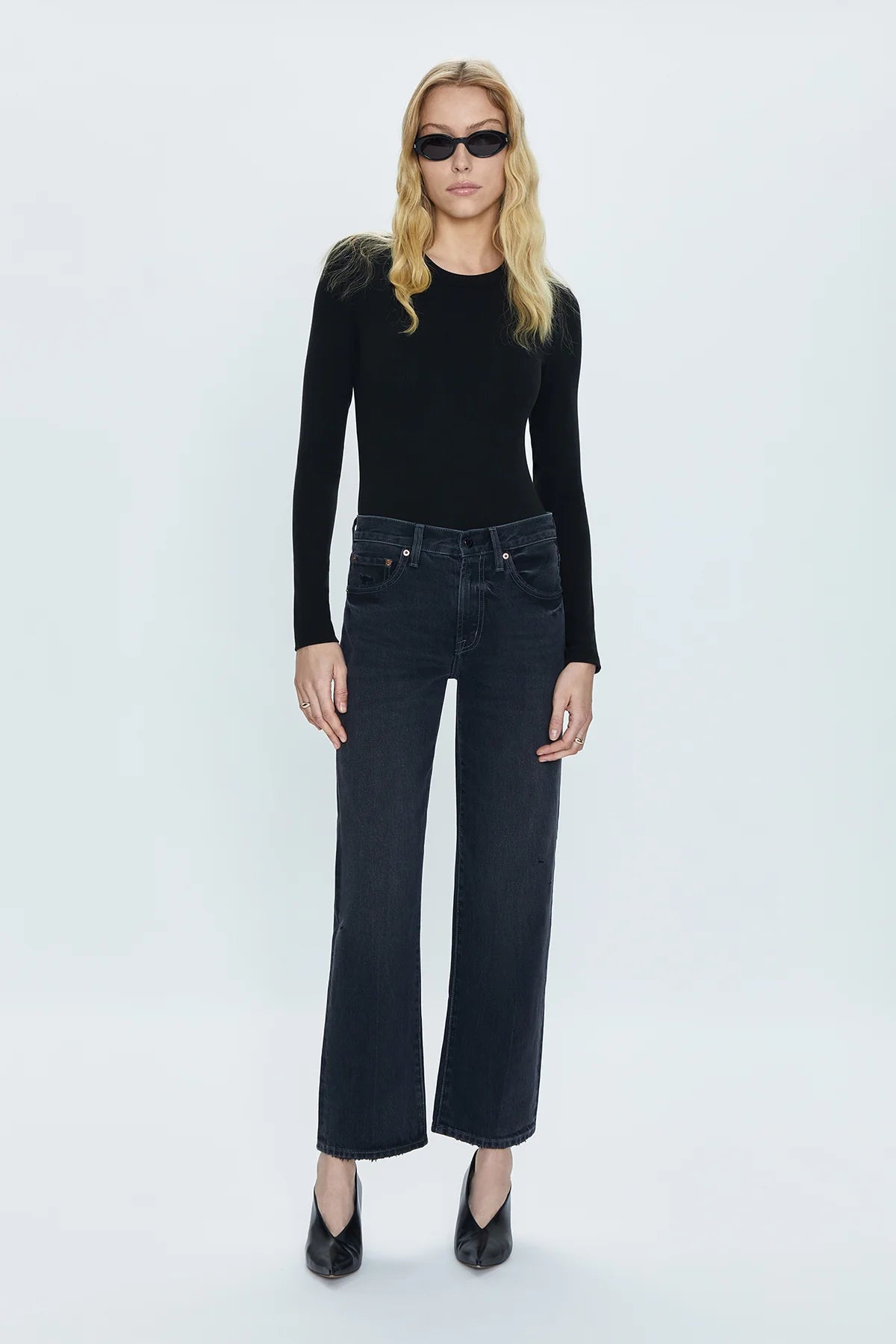 Pistola Lexi Mid Rise Bowed Straight
