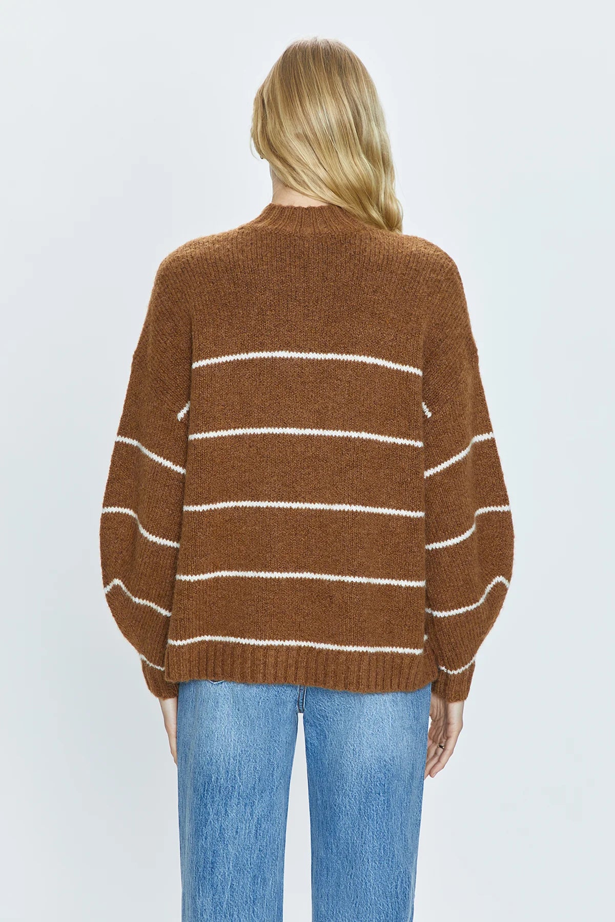 Pistola Carlen Sweater - Carmel/White