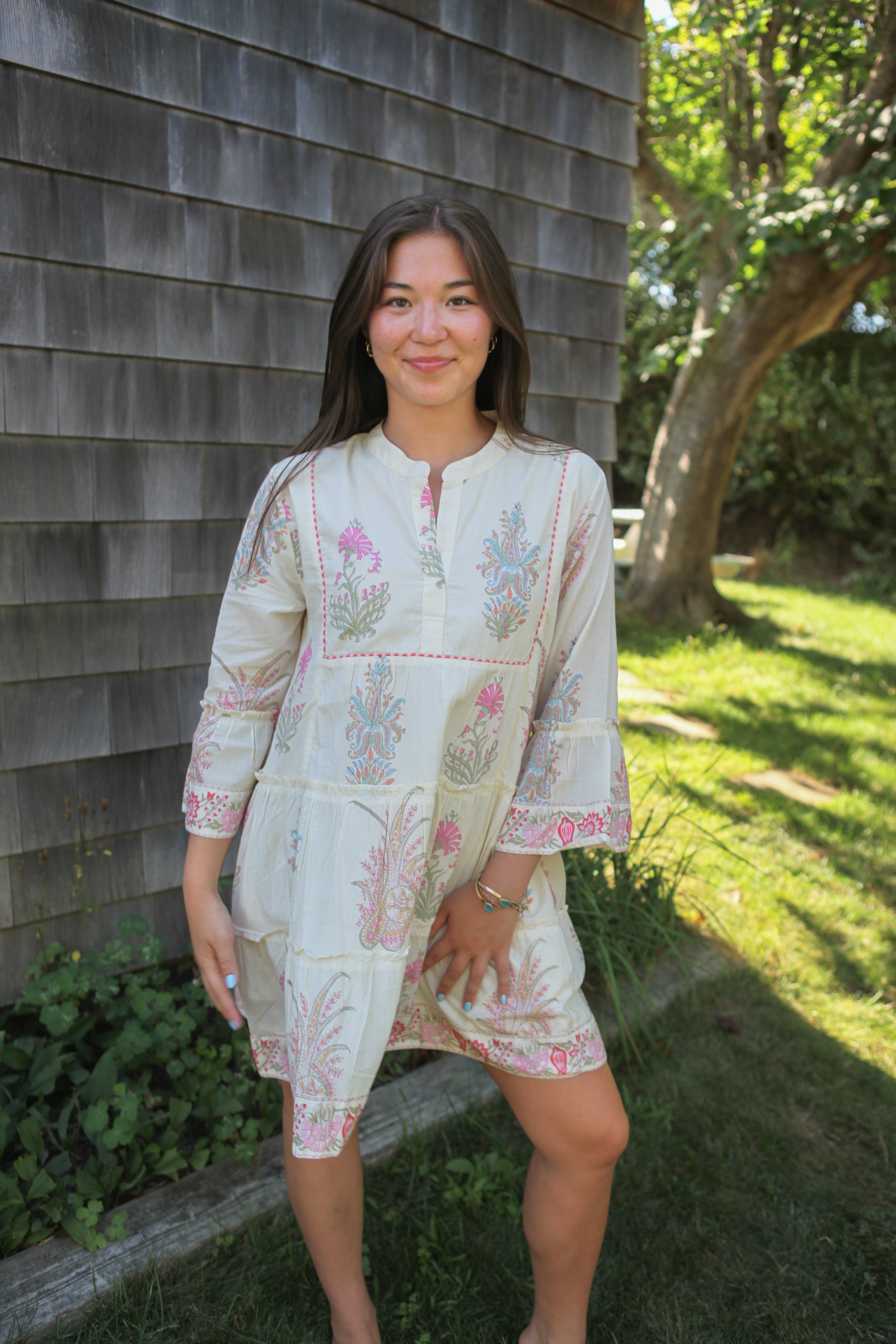 Dylan Dress in Pastel Paisley
