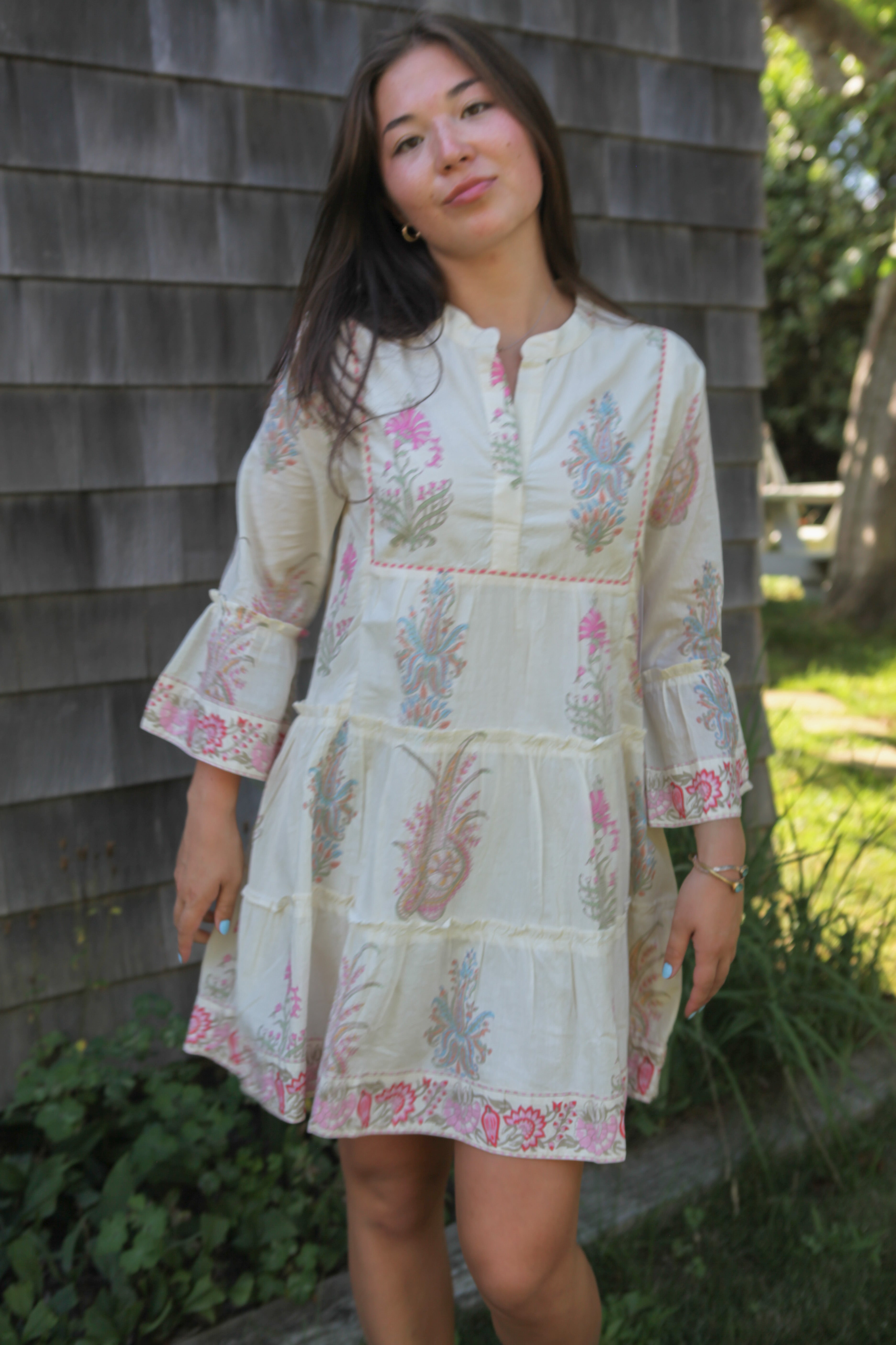 Dylan Dress in Pastel Paisley