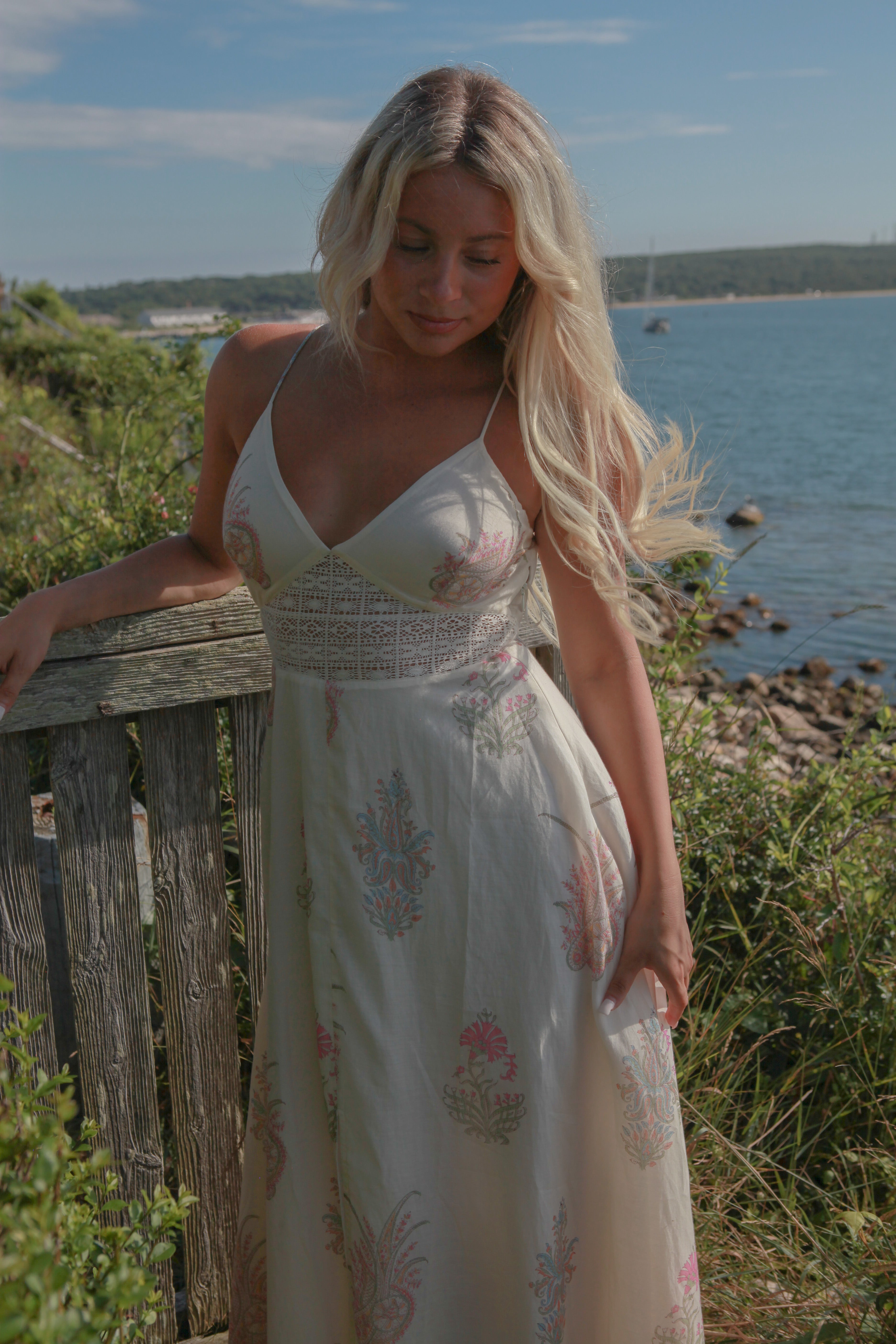 Isabella Dress in Pastel Paisley