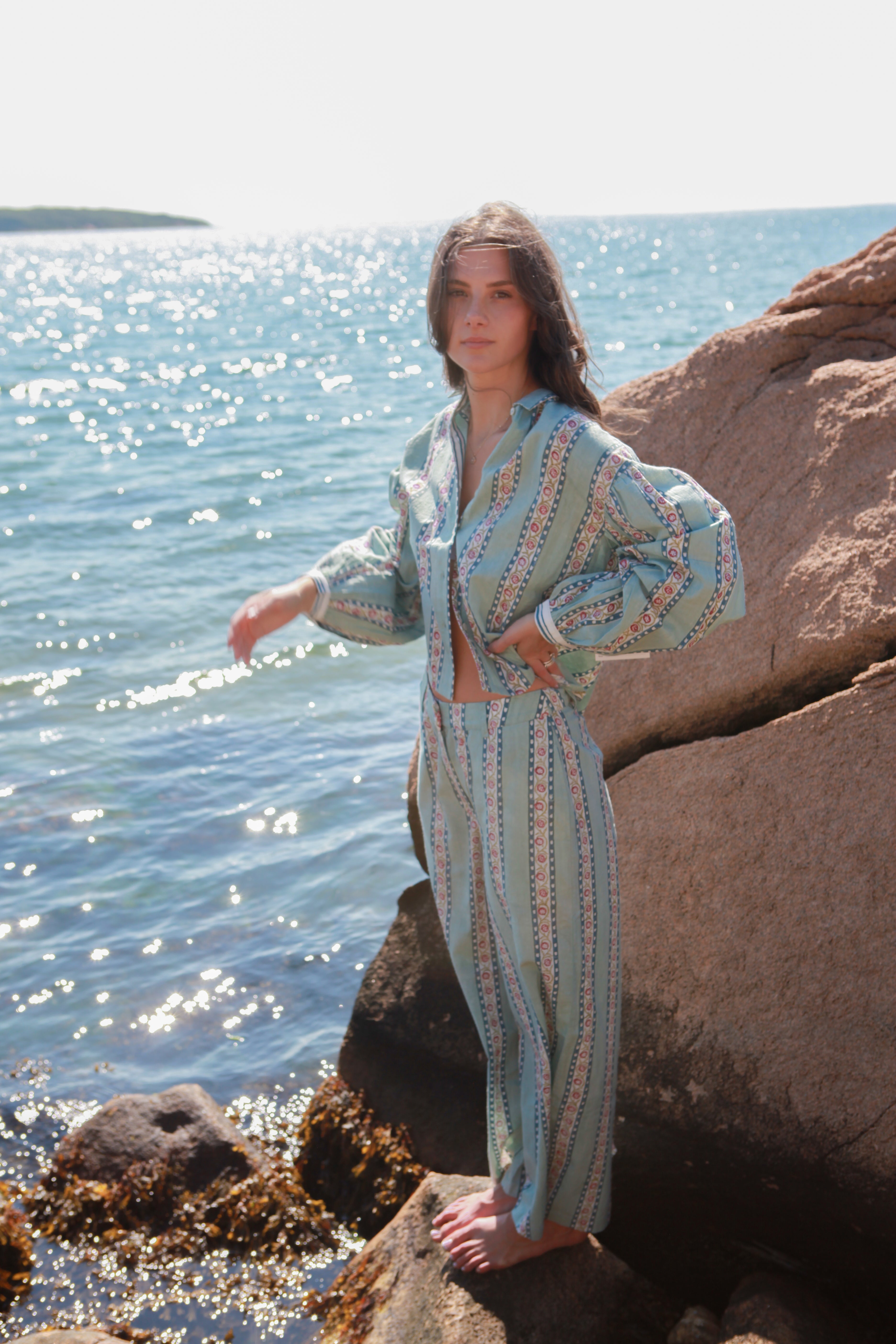 Pia Top in Antique Floral