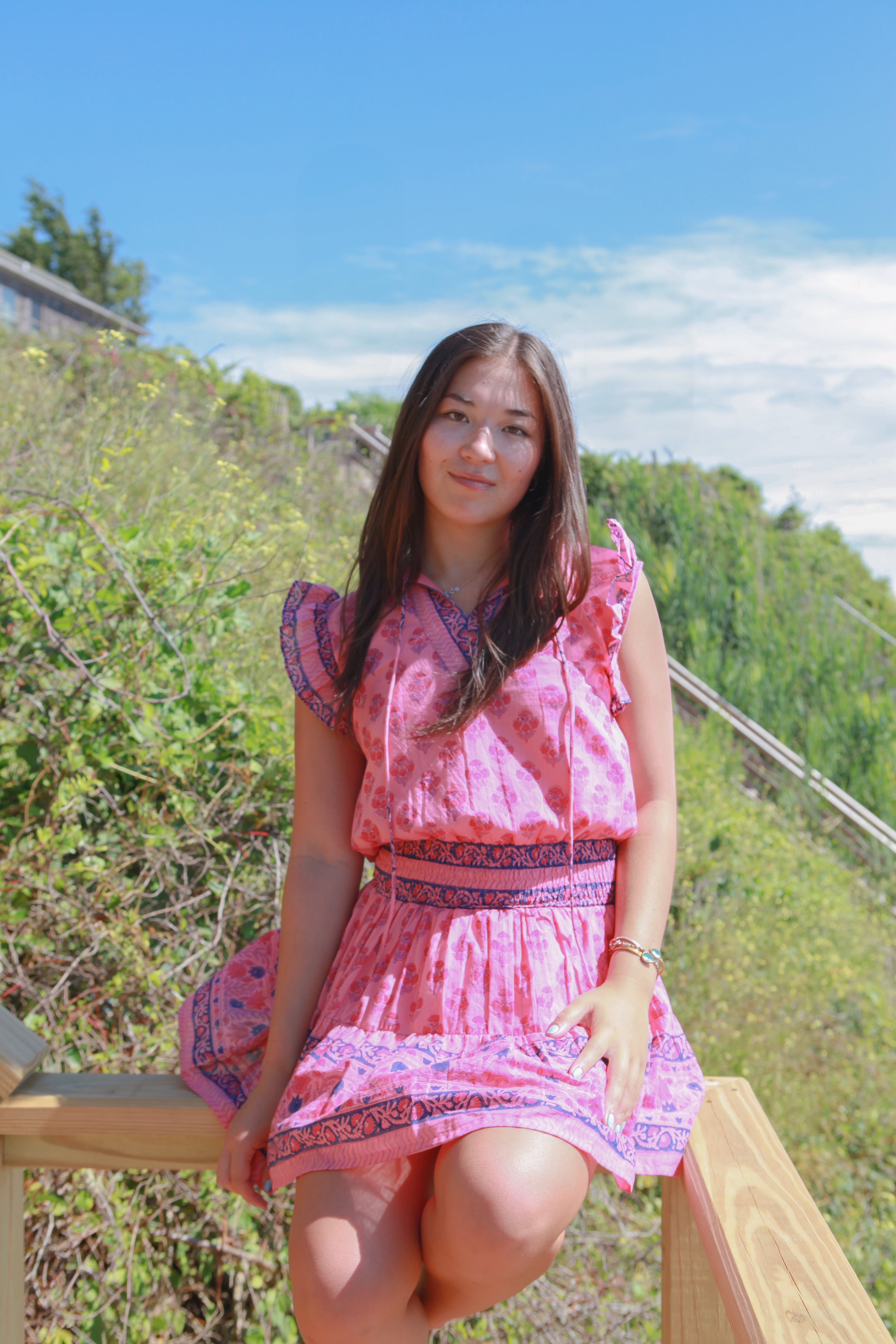 Liv Dress in Pink Sand
