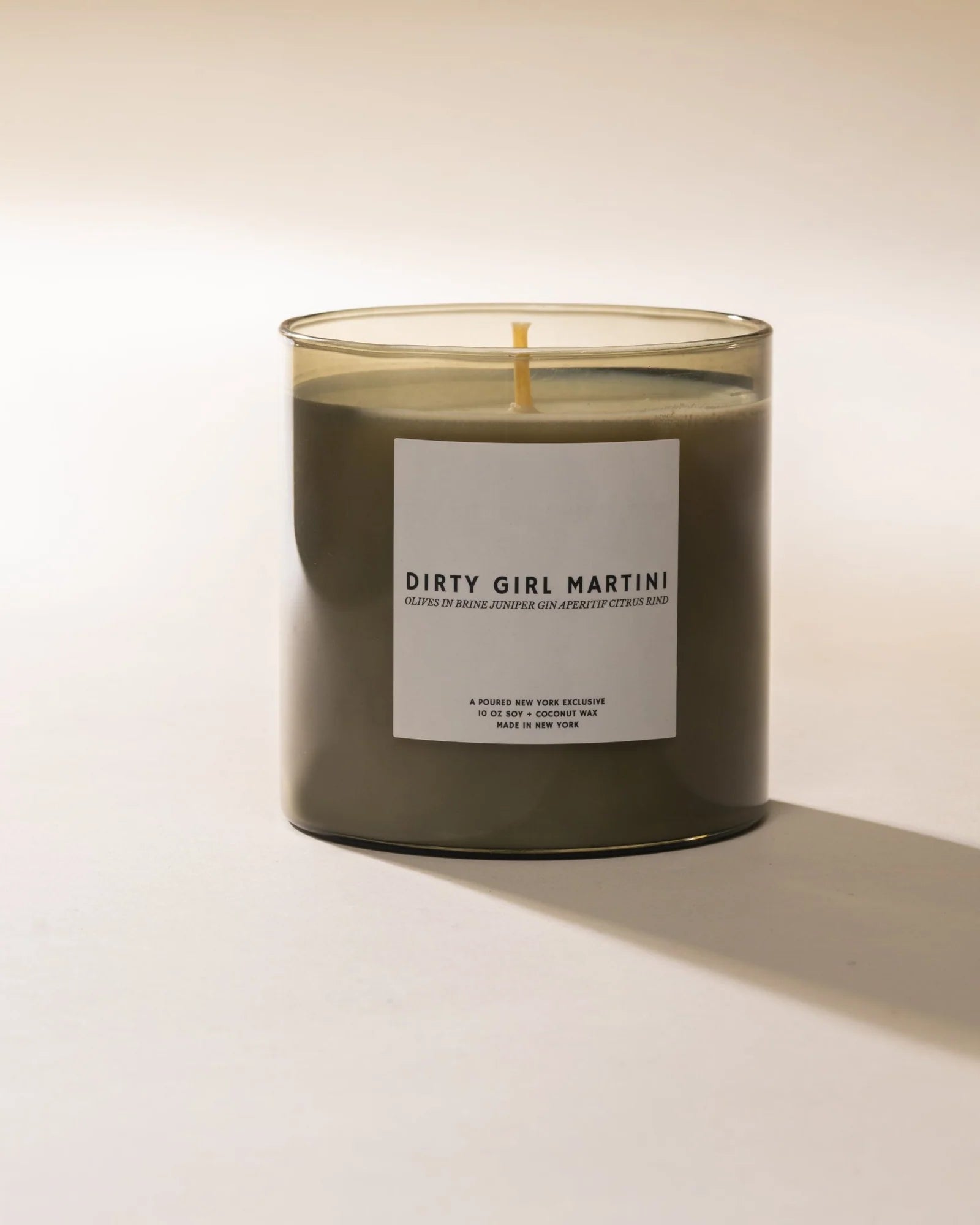 Soy Coconut Wax Candle, Dirty Girl Martini