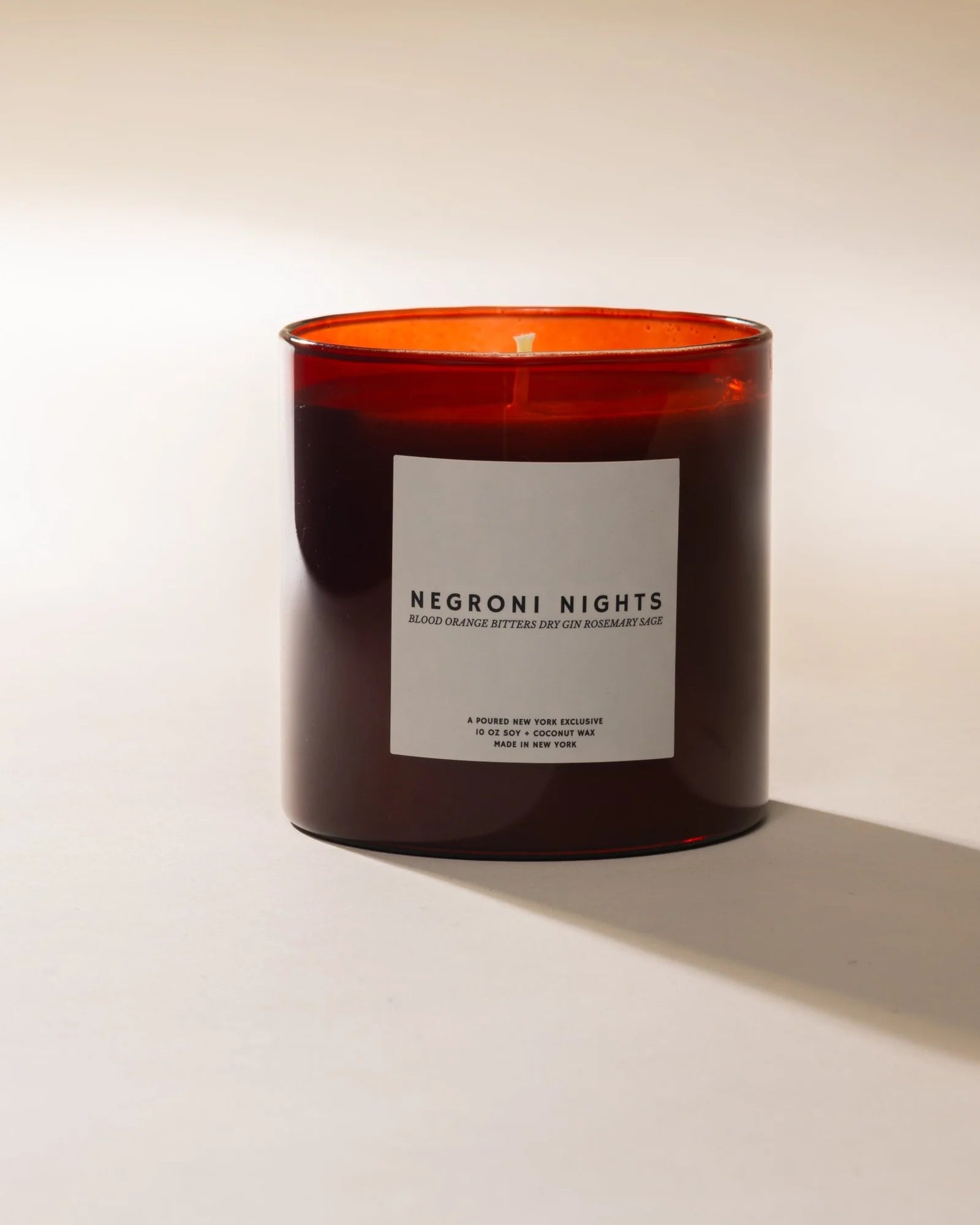Soy Coconut Wax Candle, Negroni Nights