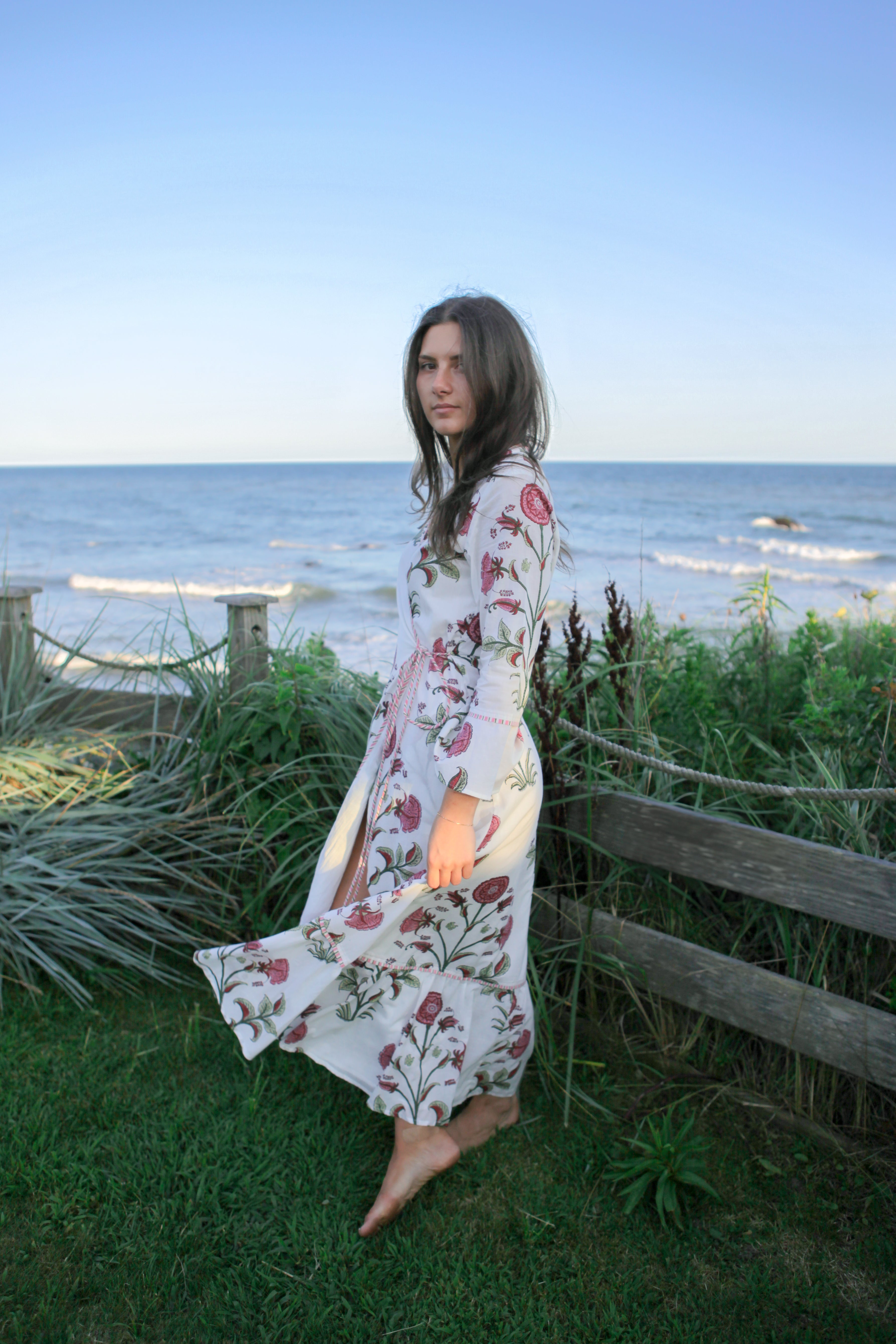 Rhode Wrap Dress in Red Vine