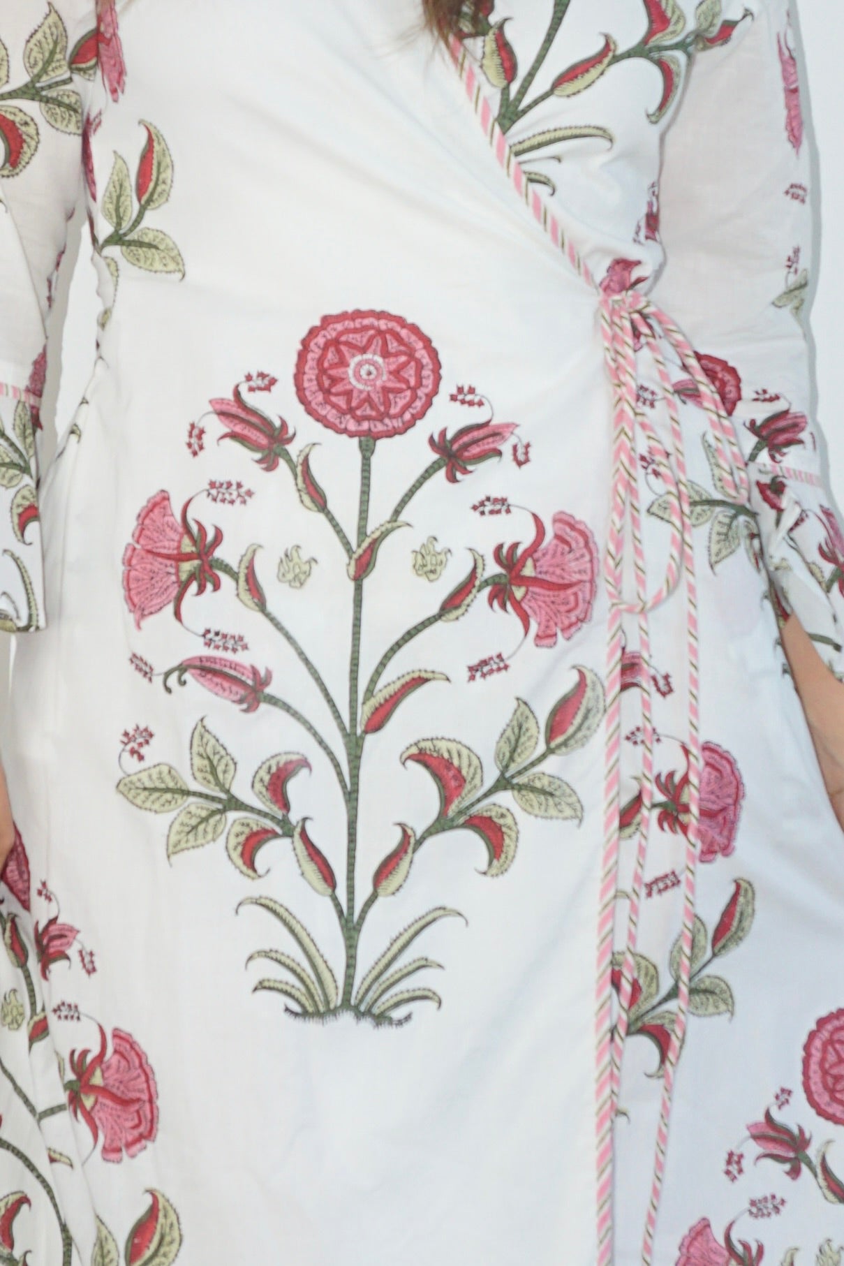 Rhode Wrap Dress in Red Vine