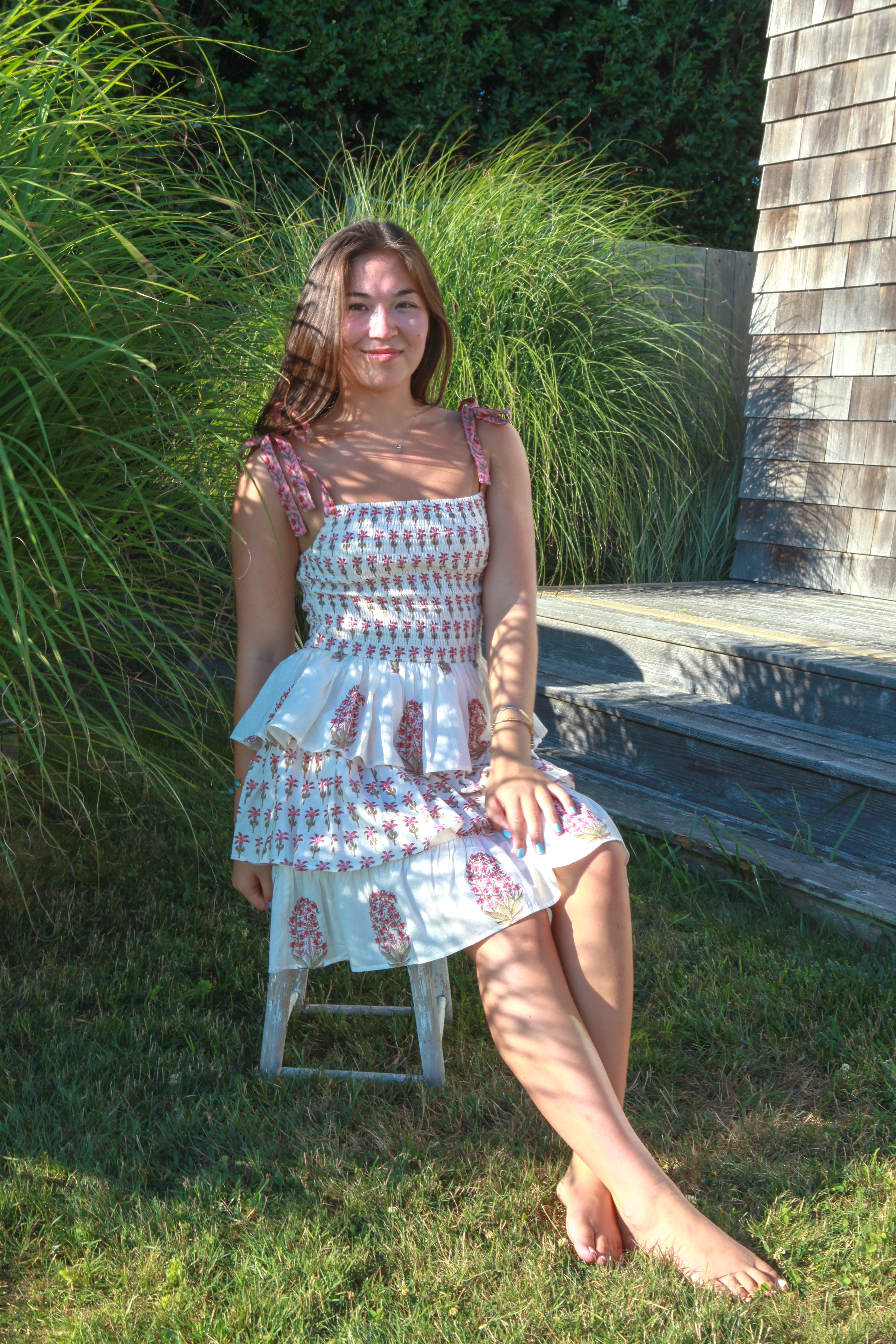 Skye Mini Dress in Rosewater