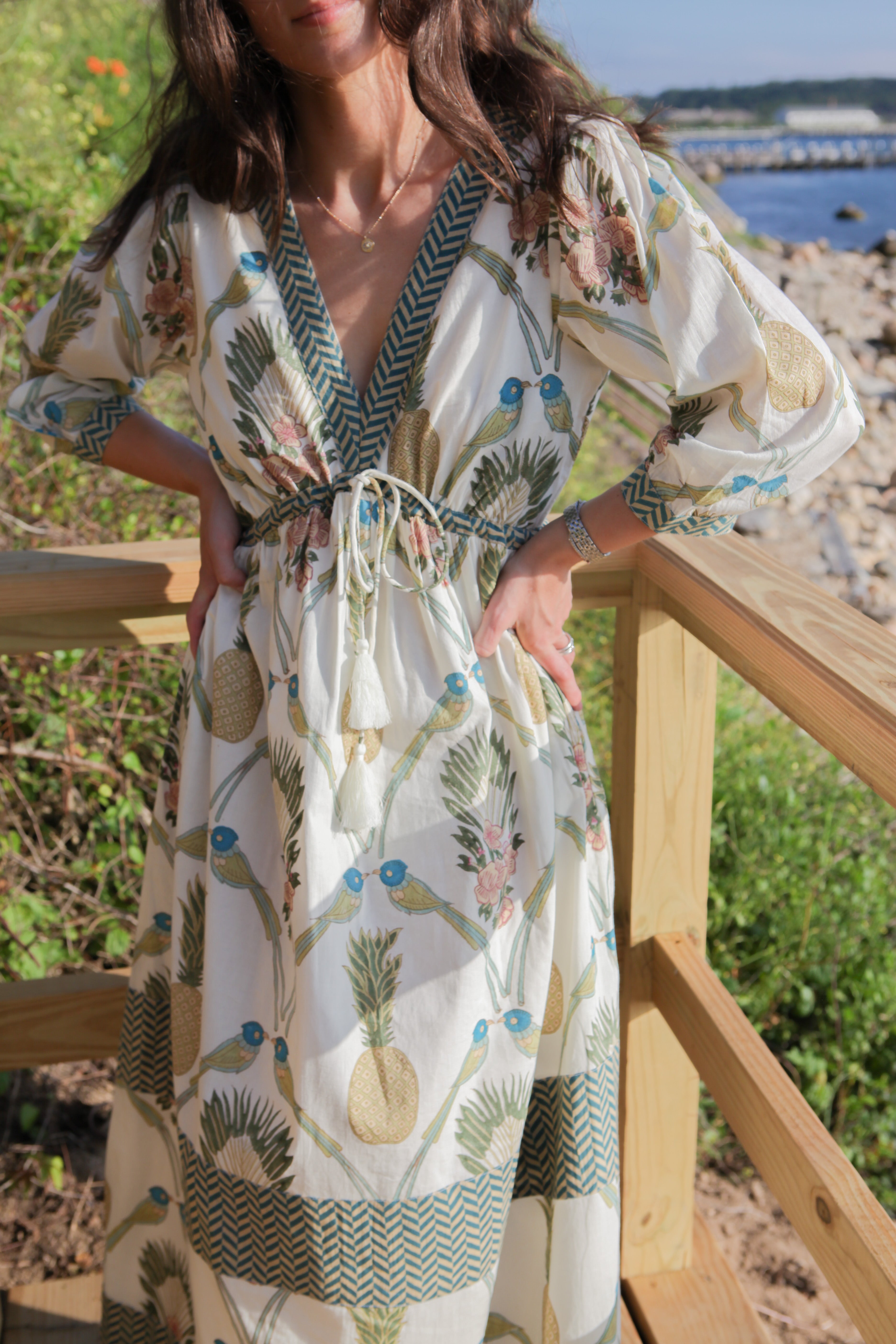 Orley Dress in Royal Tropic
