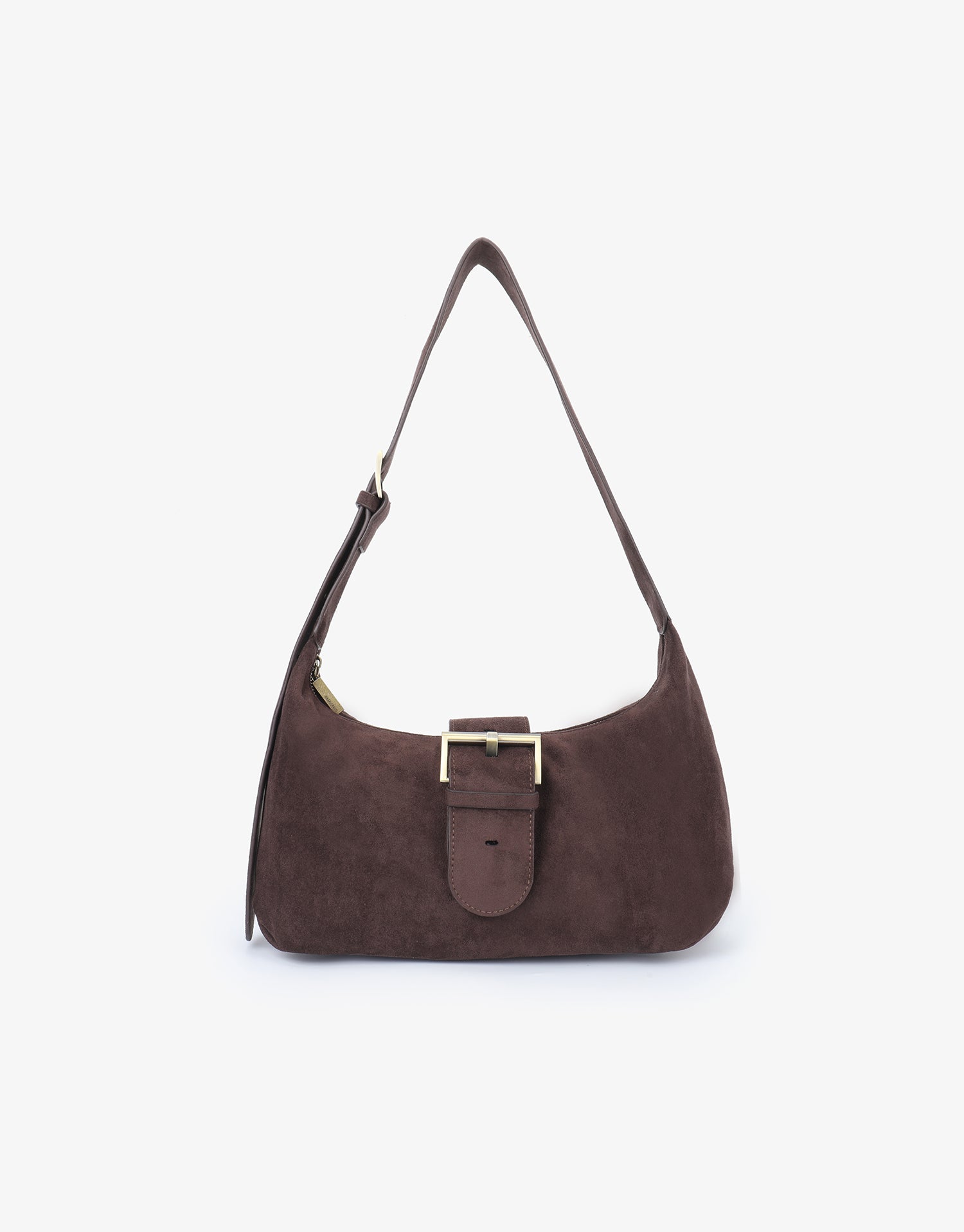 Sana Sueded Shoulder Bag - Chocolate