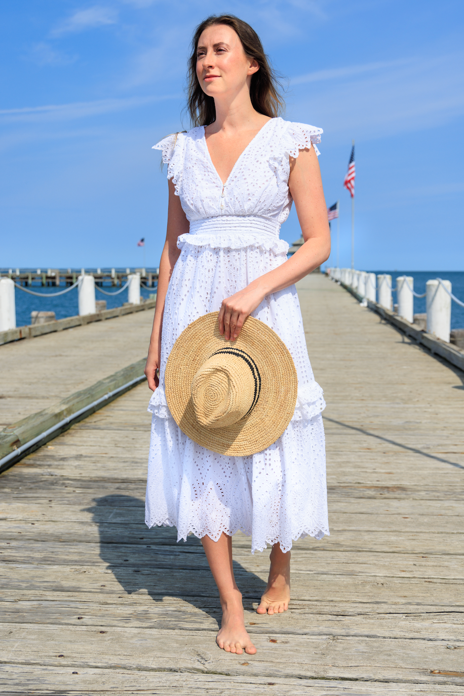 Alora Schiffli Dress