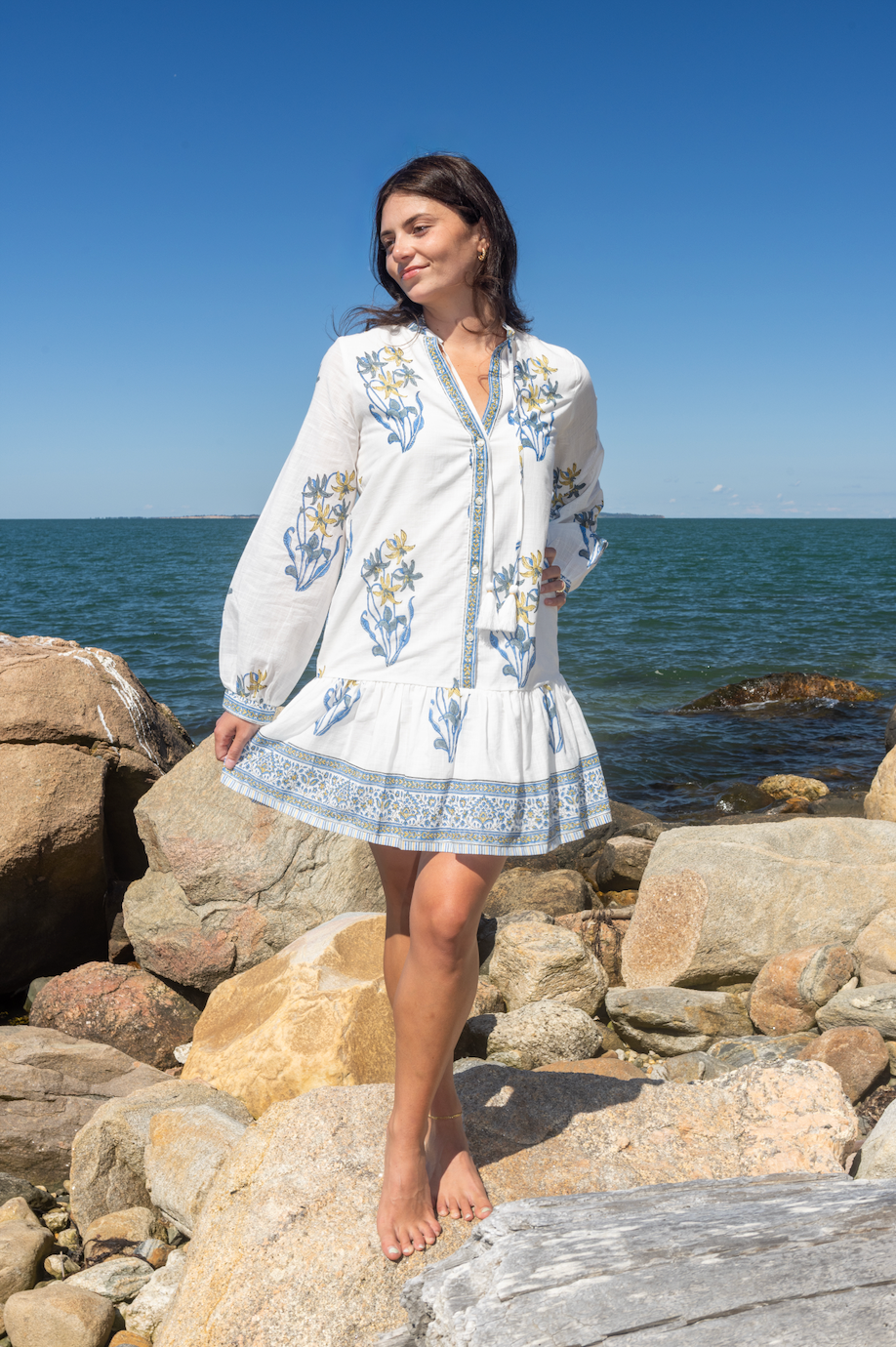 Carrie Dress in Blue Lily